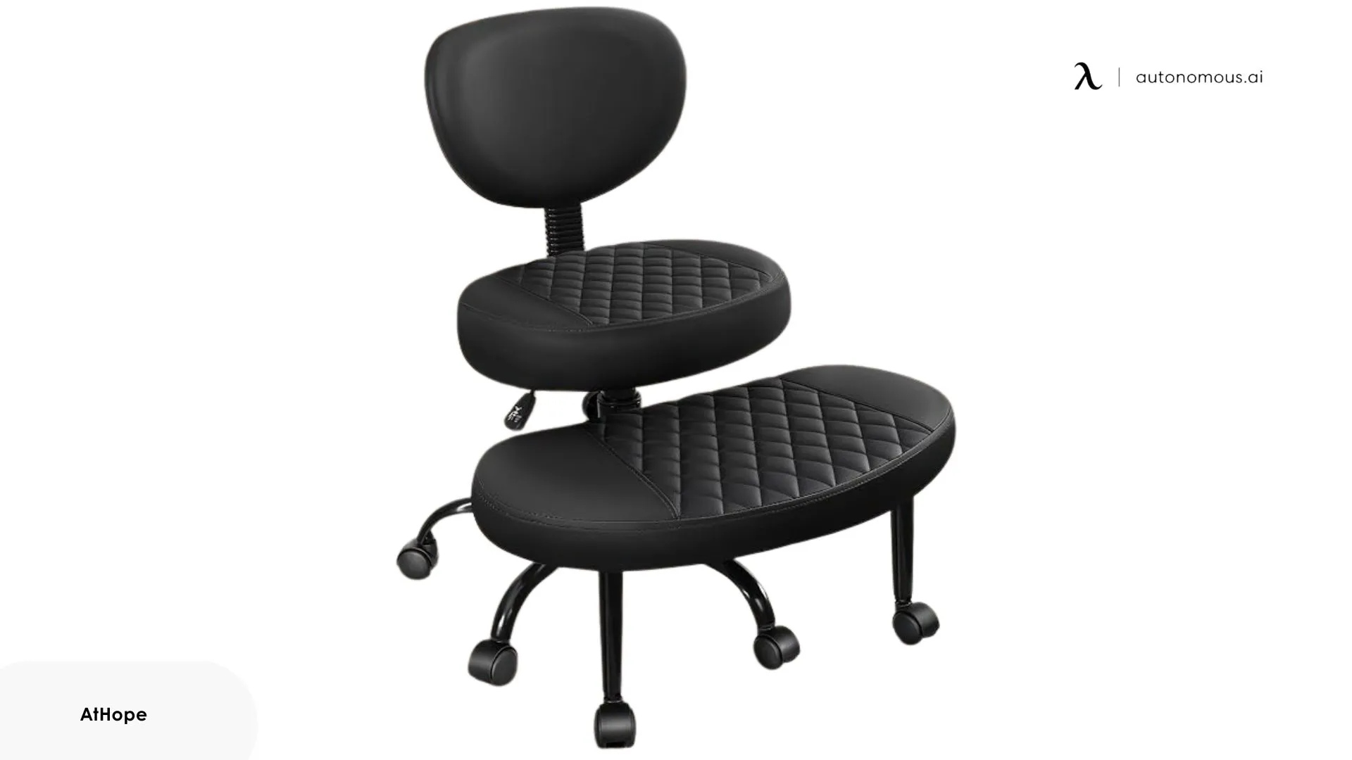 AtHope Cross-Legged Office Chair With Wheels