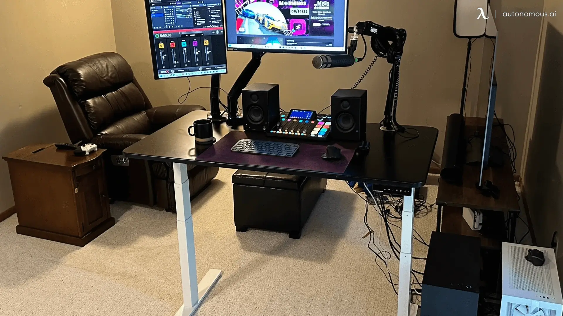 Since I use dual monitors, finding a standing desk for dual monitors was essential.