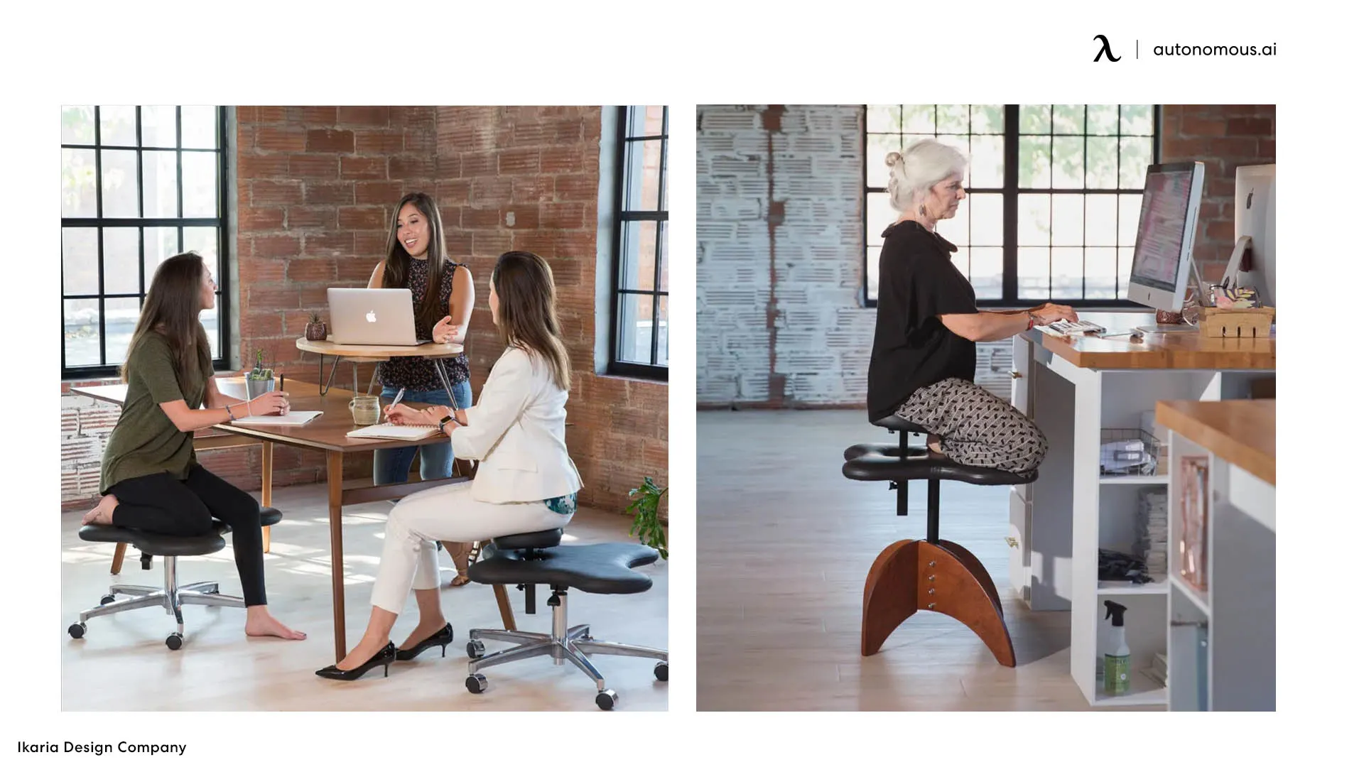 A criss-cross chair