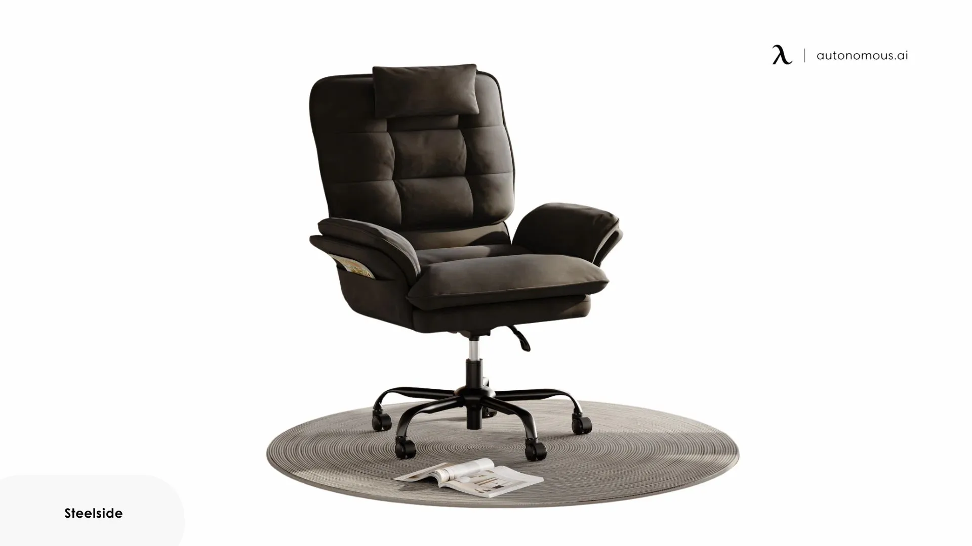 Steelside Labelle Velvet Executive Chair