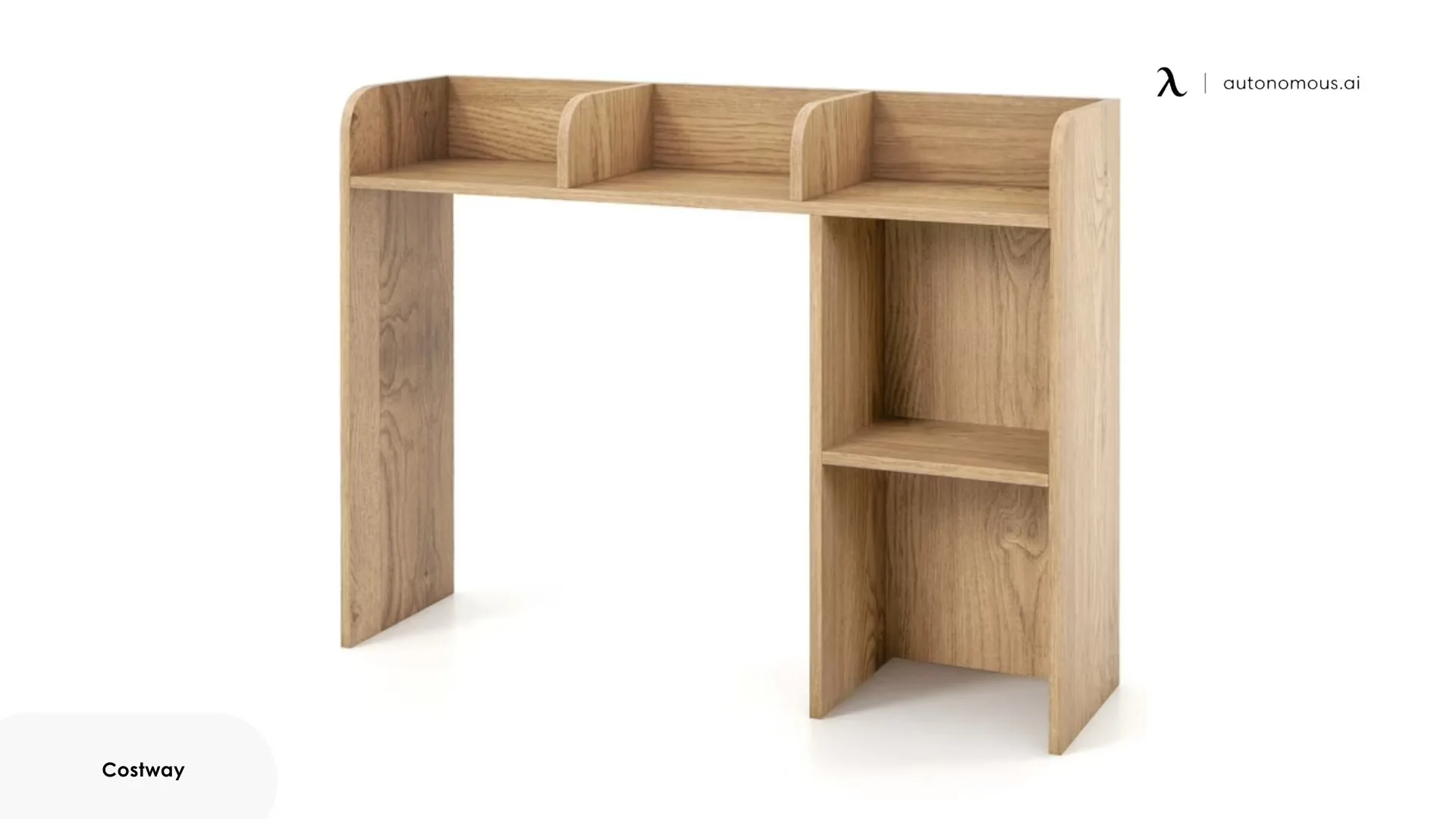 Costway Desk Bookshelf Desktop