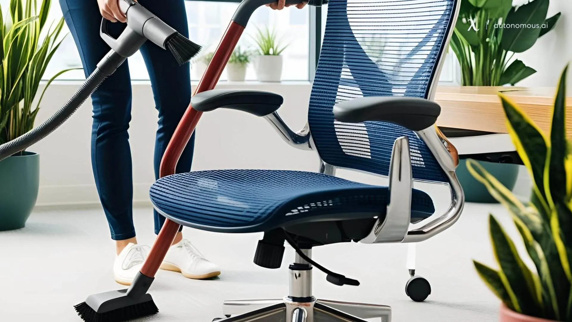 vacuum the office chair