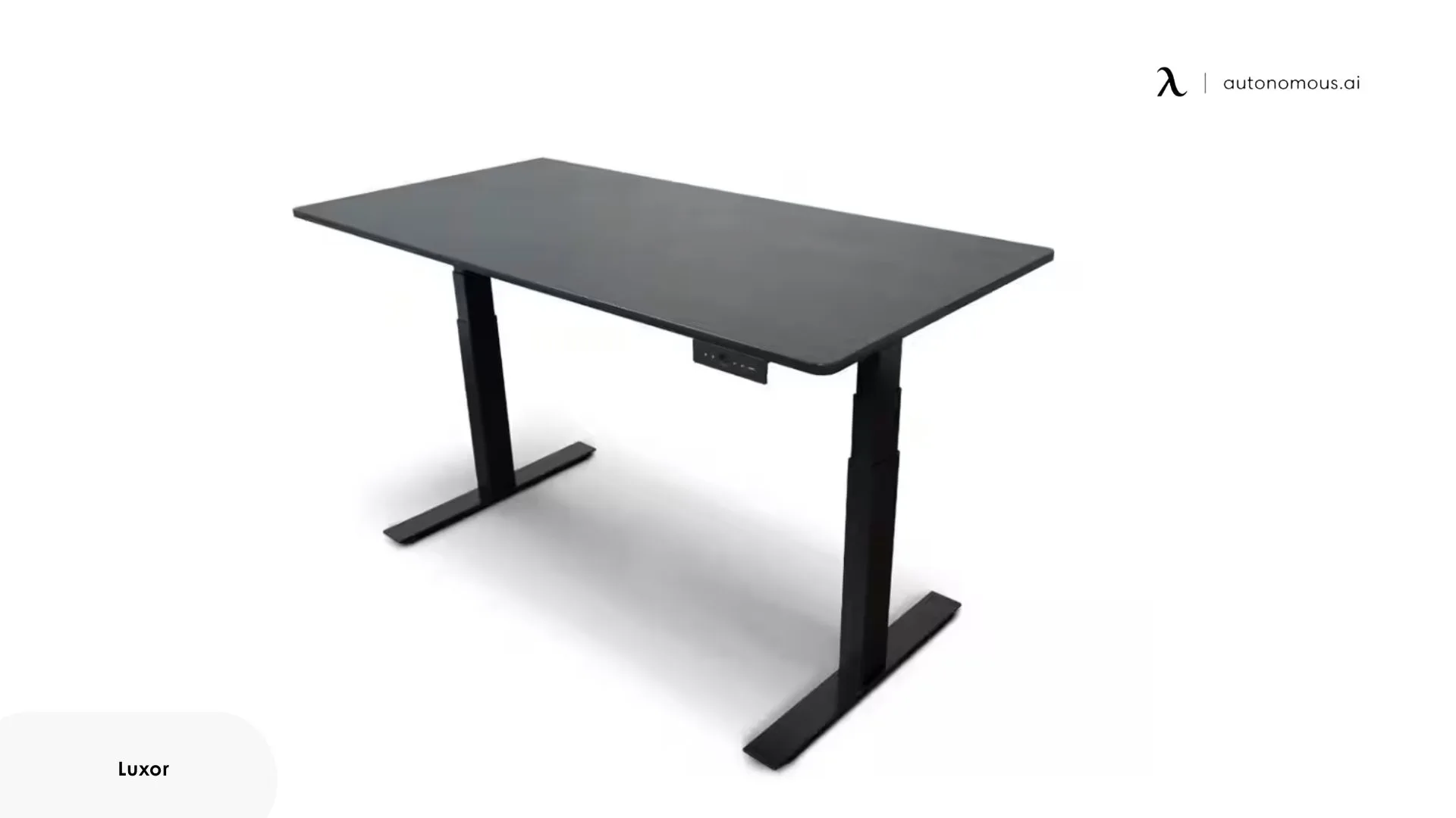 Luxor Rectangular Black Standing Desk