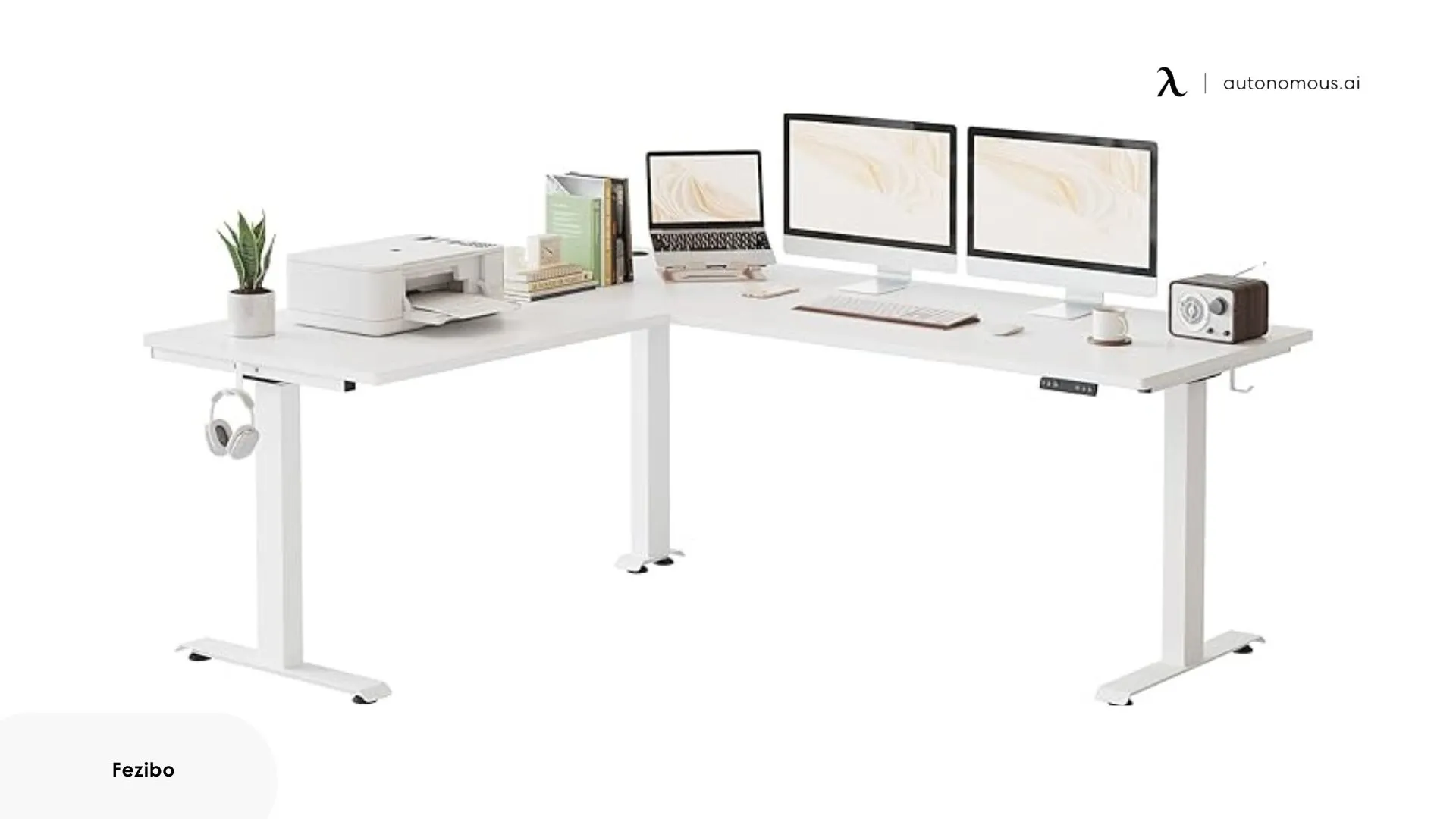 FEZIBO L-Shaped Standing Desk