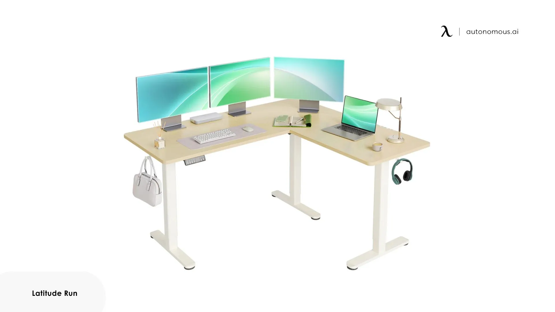 Schlater L-Shaped Height Adjustable Standing Desk