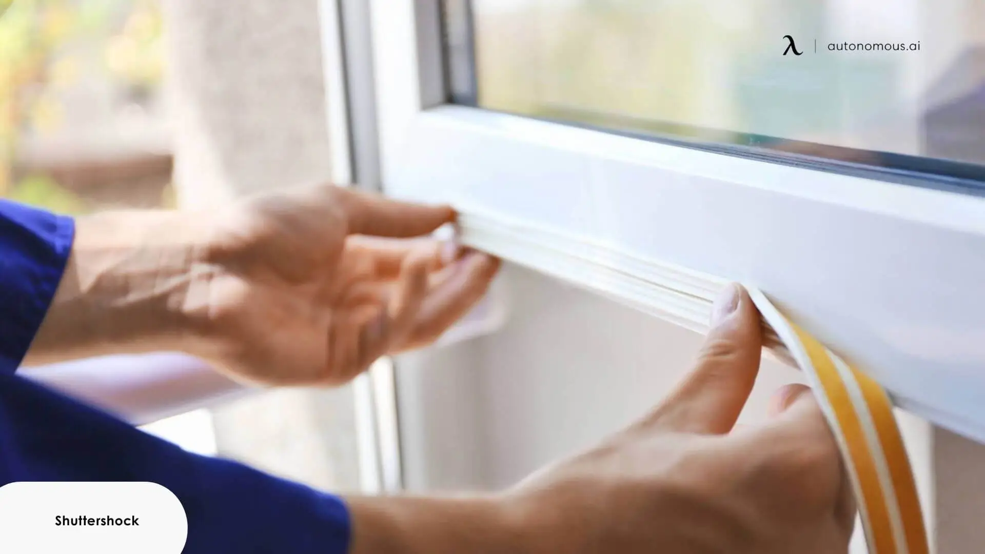 Weatherstripping around doors and windows