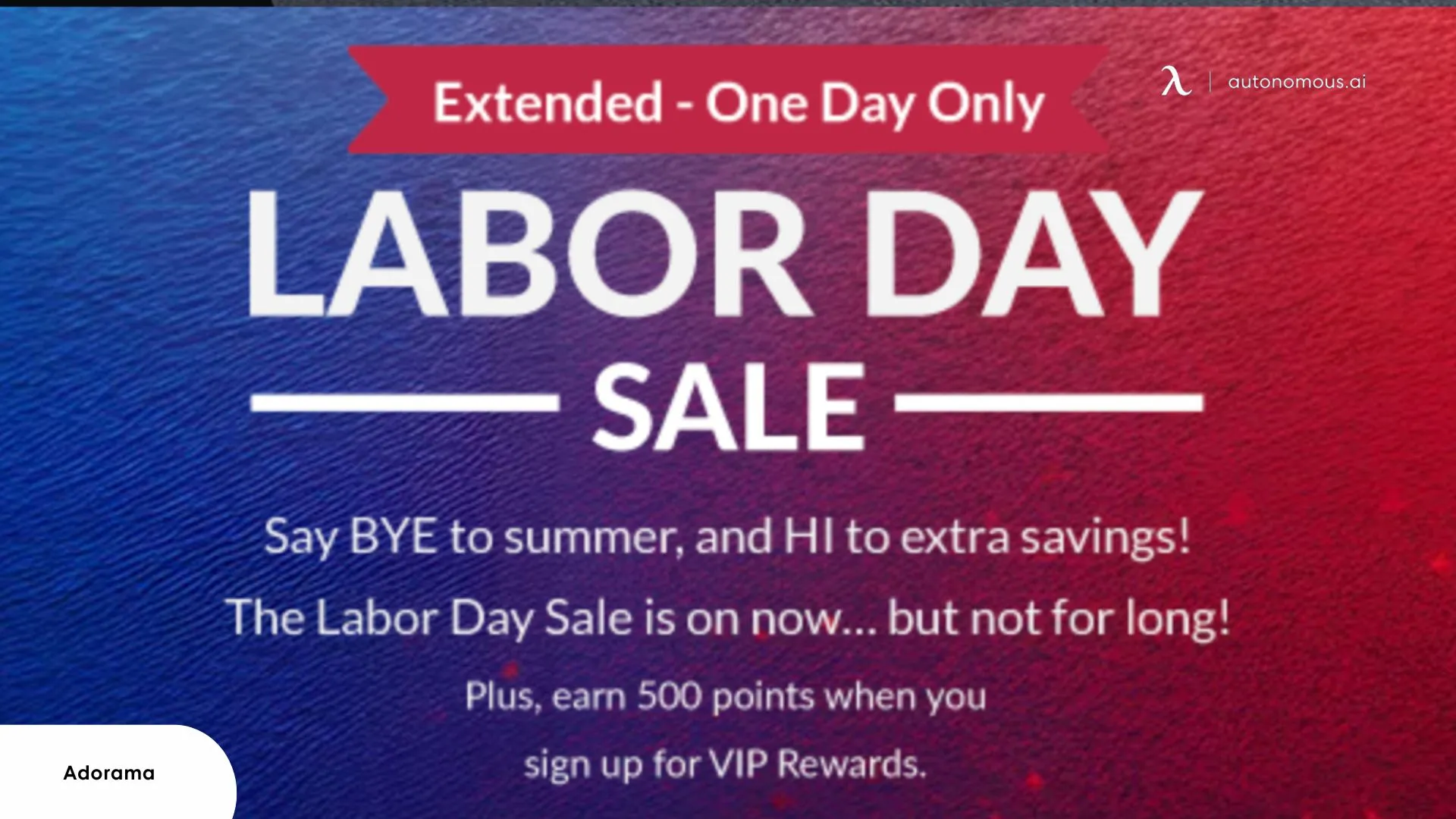 Adorama Labor Day Sale