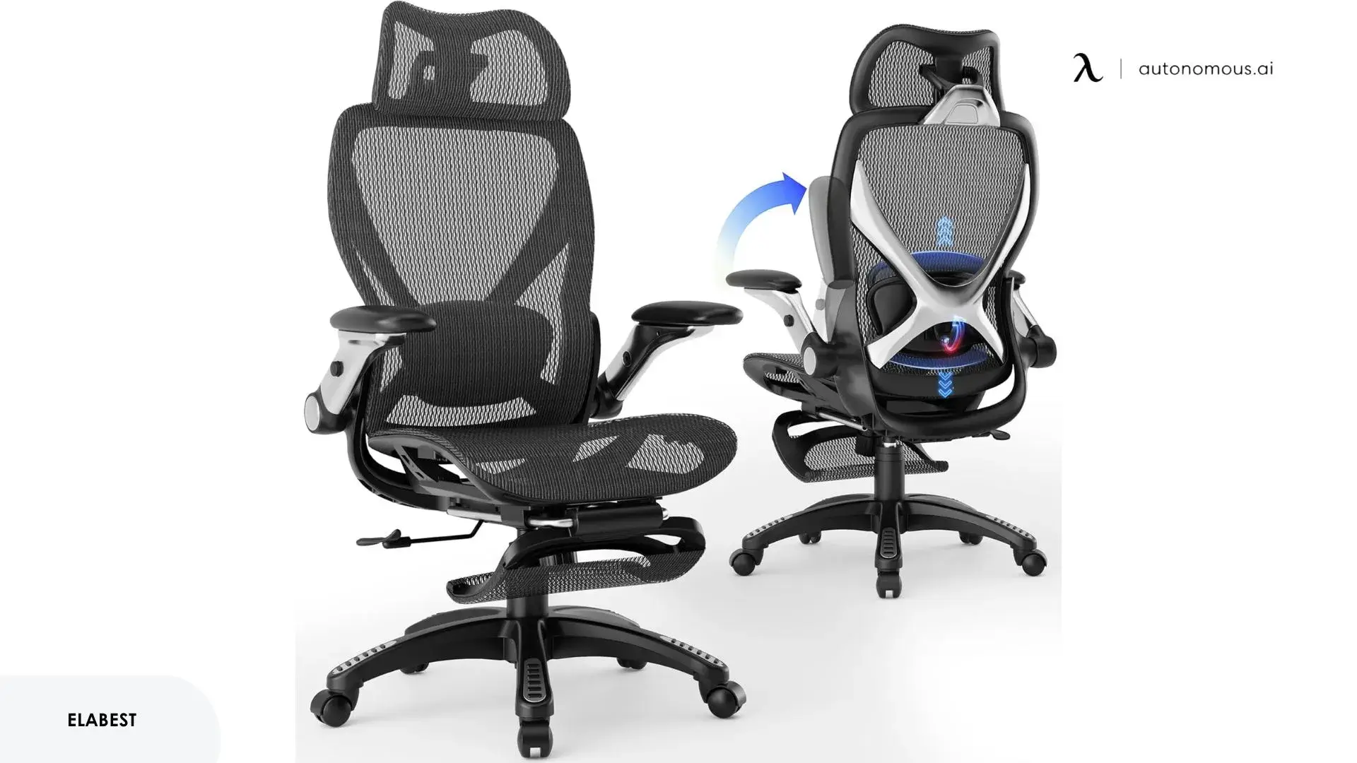 ELABEST X100 Ergonomic Office Chair with Footrest