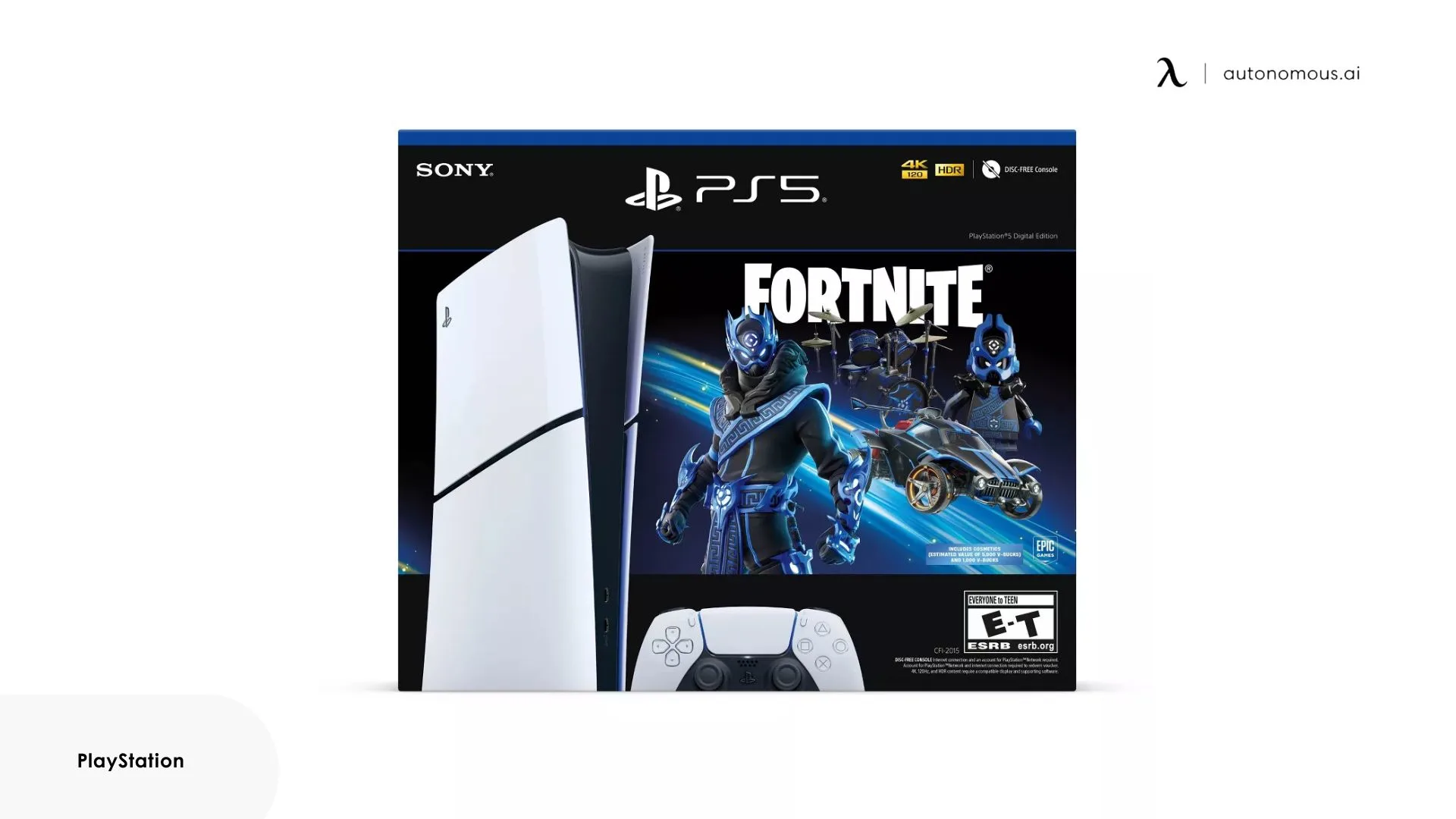 PS5 Slim Disc Fortnite Cobalt Star Bundle