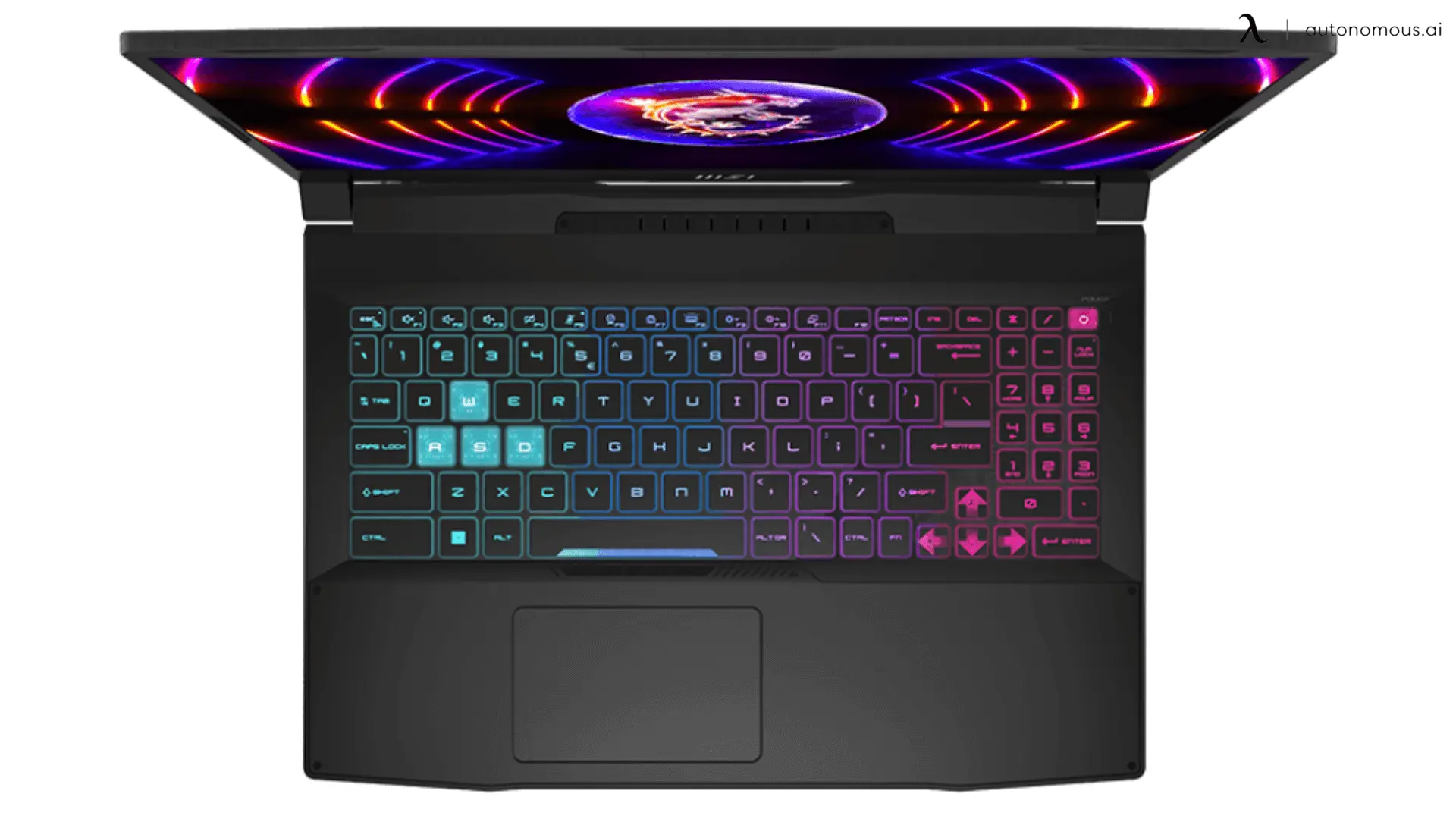 The keyboard on the MSI Katana 15 laptop feels like it was built with gamers in mind.