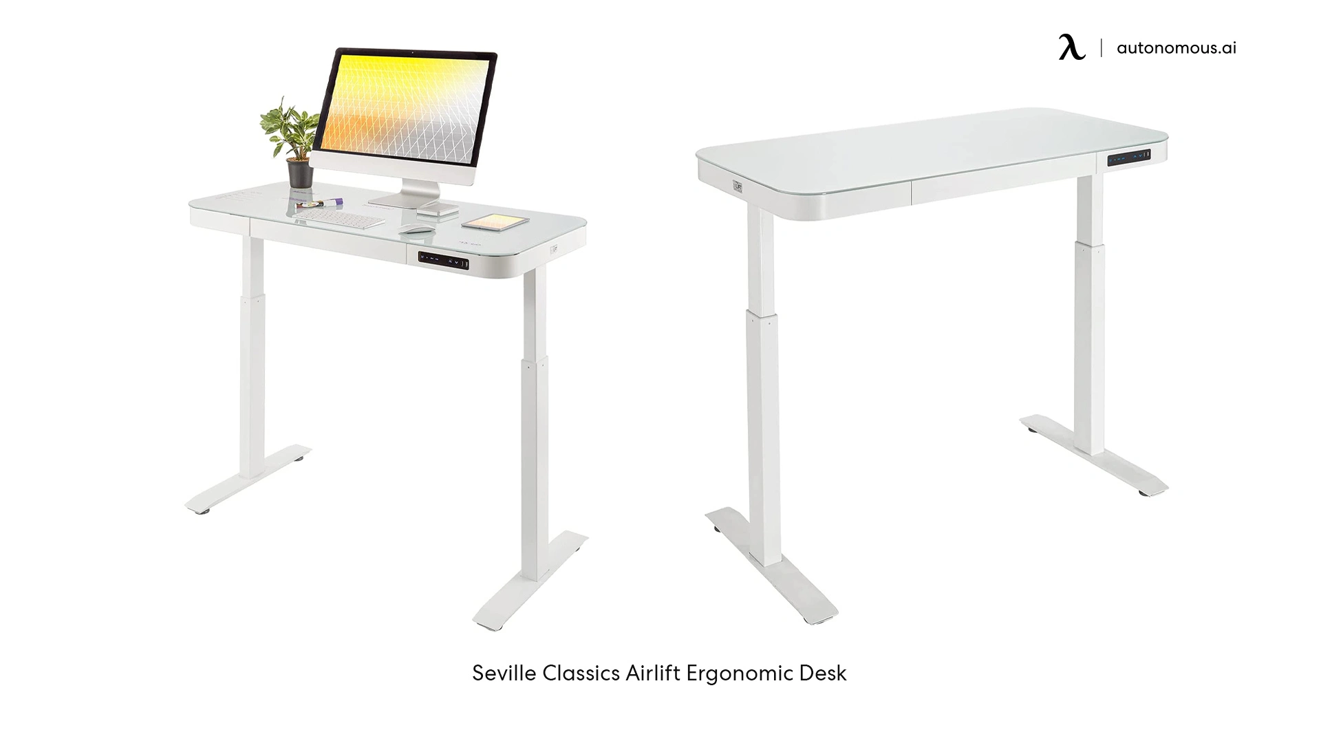 Seville Classics Airlift Electric Desk