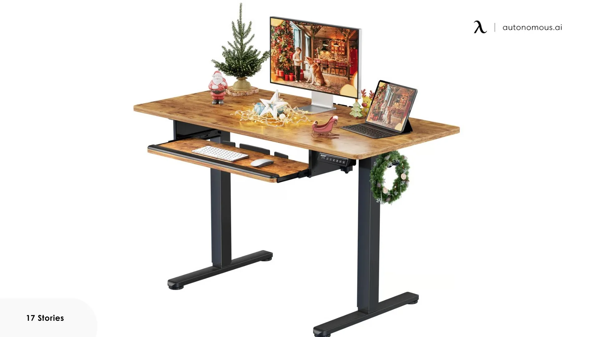 Wasat Standing Desk with Keyboard Tray