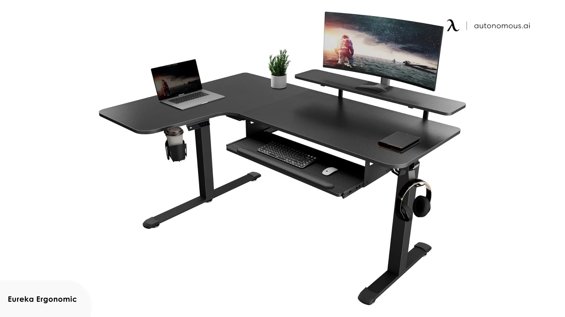 EUREKA ERGONOMIC Standing Desk with Keyboard Tray