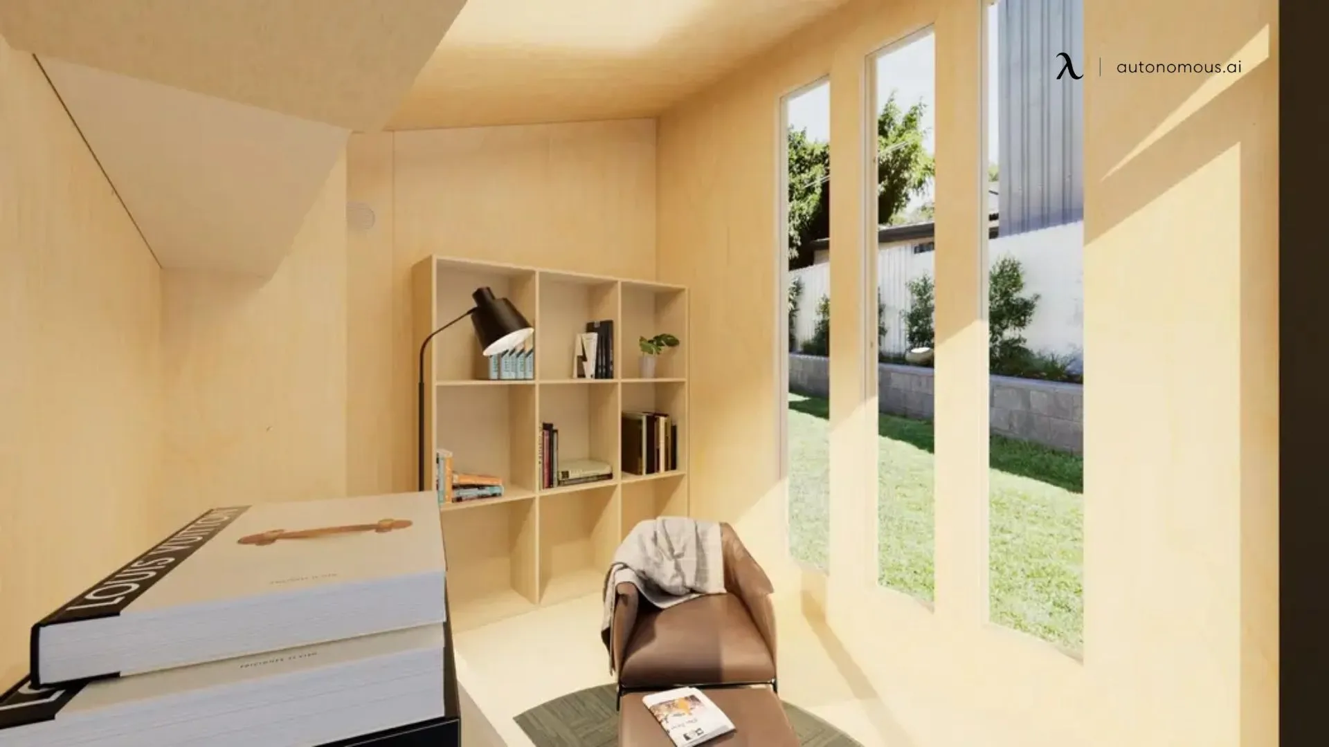 Wall-mounted models work best in smaller sheds