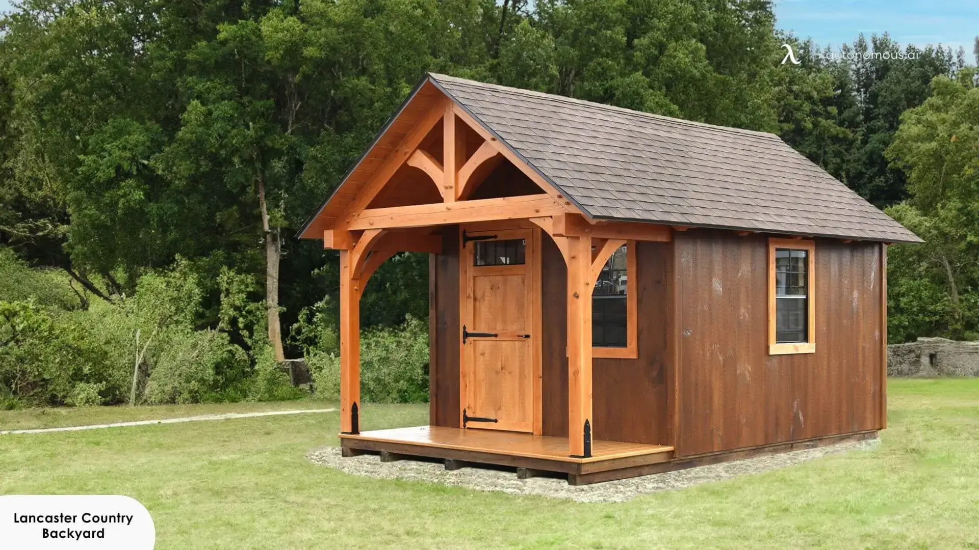 The Somerset Timber Frame Shed with Porch