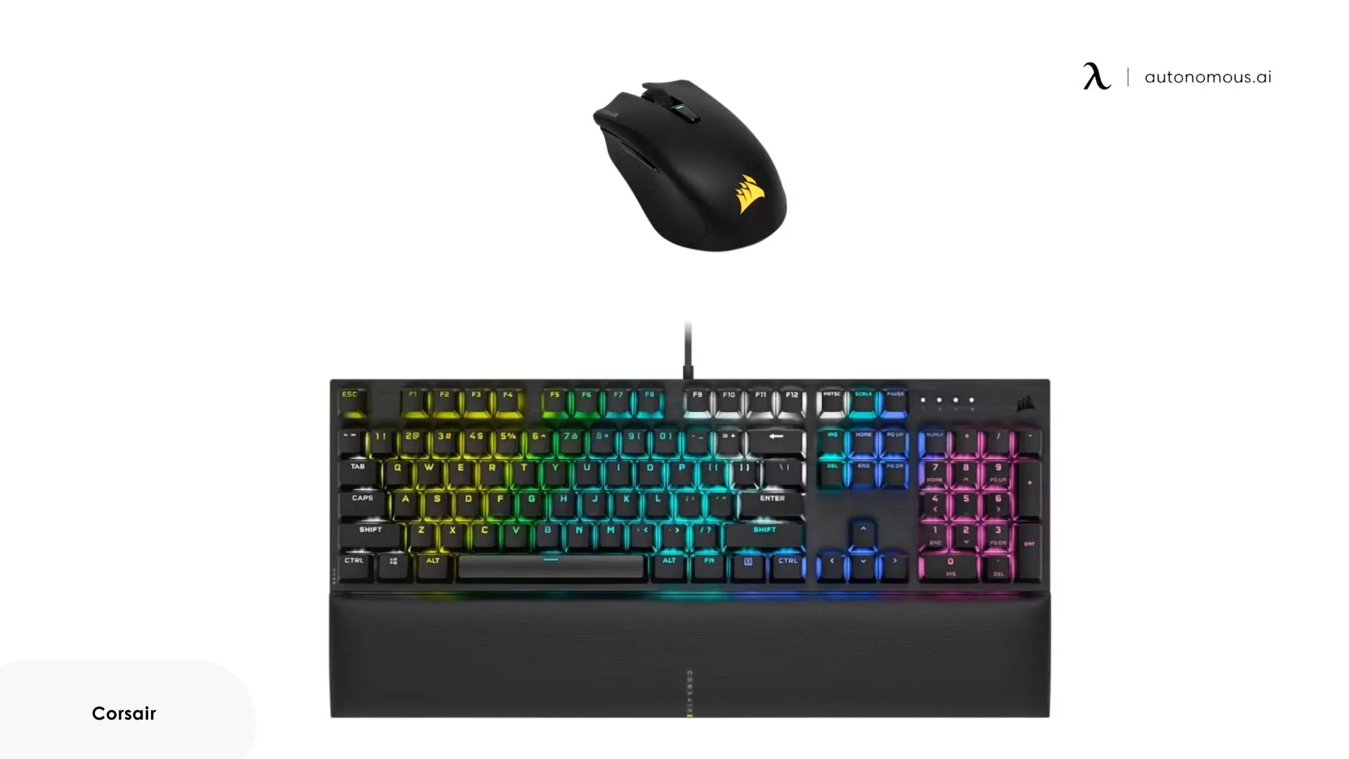 Consair K60 Gaming Keyboard and Harpoon Wireless Gaming Mouse Bundle