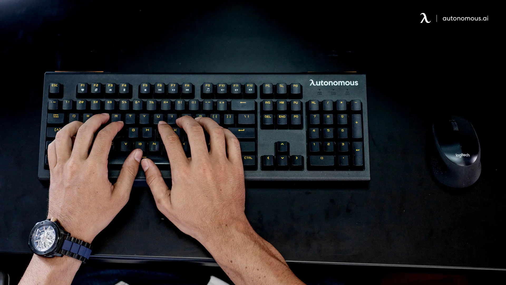 Place your fingers on the home row keys