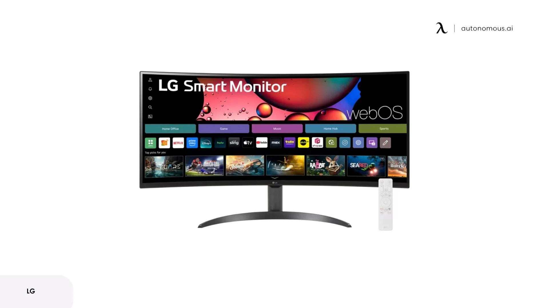 LG 34 Smart Monitor WQHD 1440P Curved