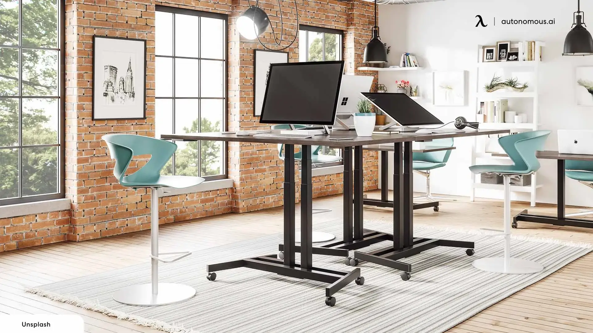 when you need a workspace that doesn't consume living areas
