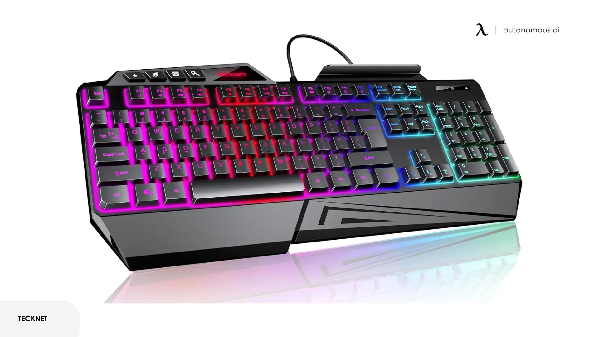 TECKNET Wired RGB Gaming Keyboard
