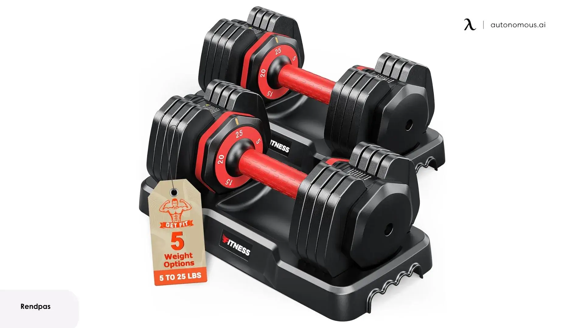 Rendpas Adjustable Dumbbells Set of 2