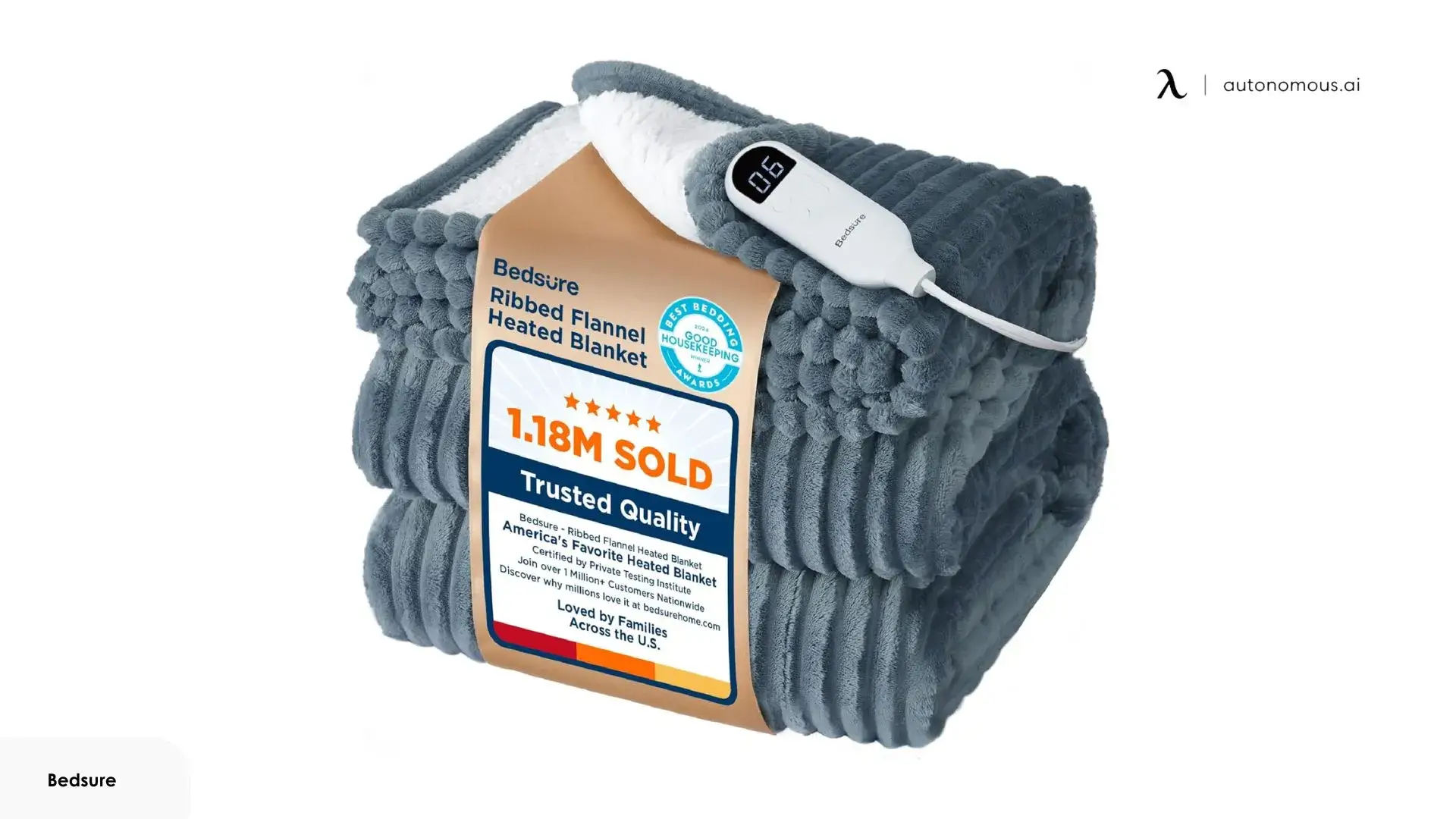 Bedsure GentleSoft Heated Blanket Electric Throw