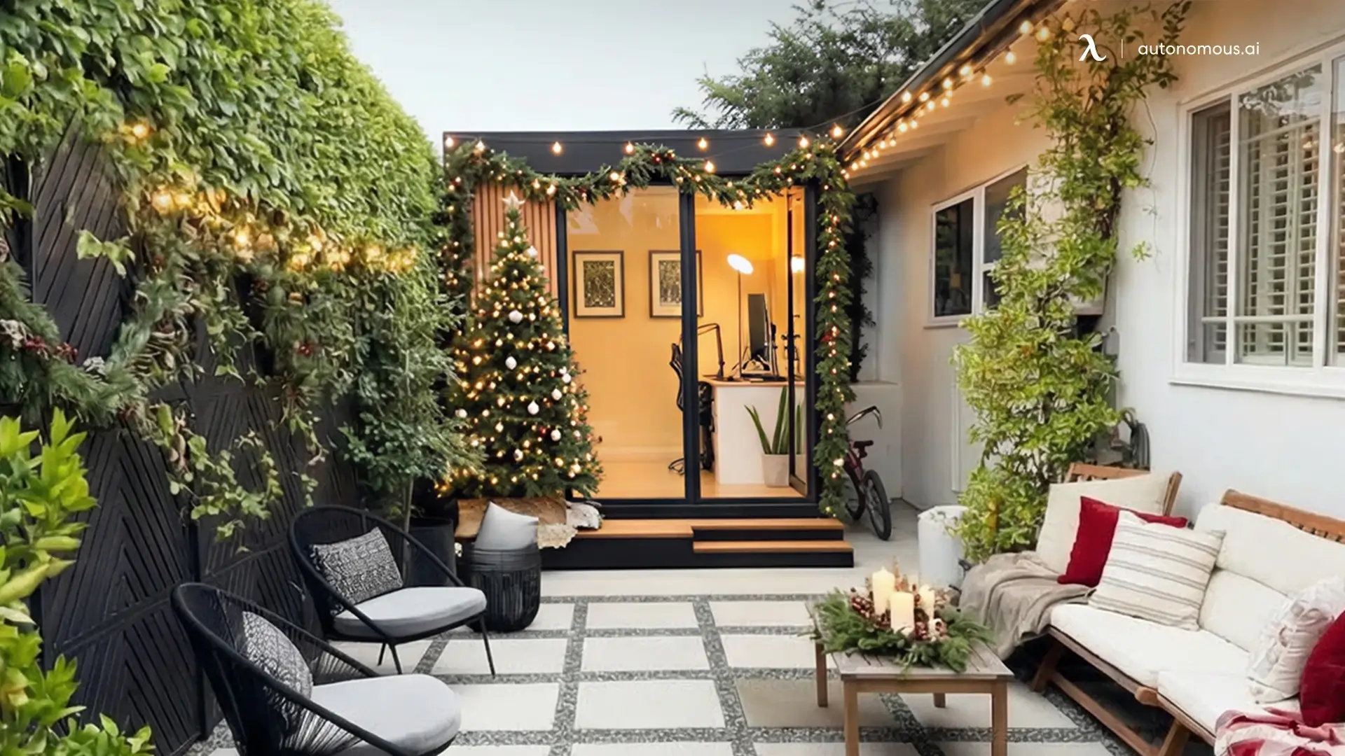 Placing your Christmas tree in the foyer or entryway