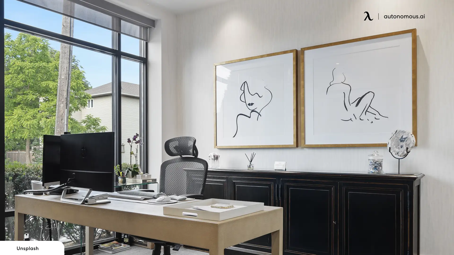 Biophilic Transitions Between Work Areas