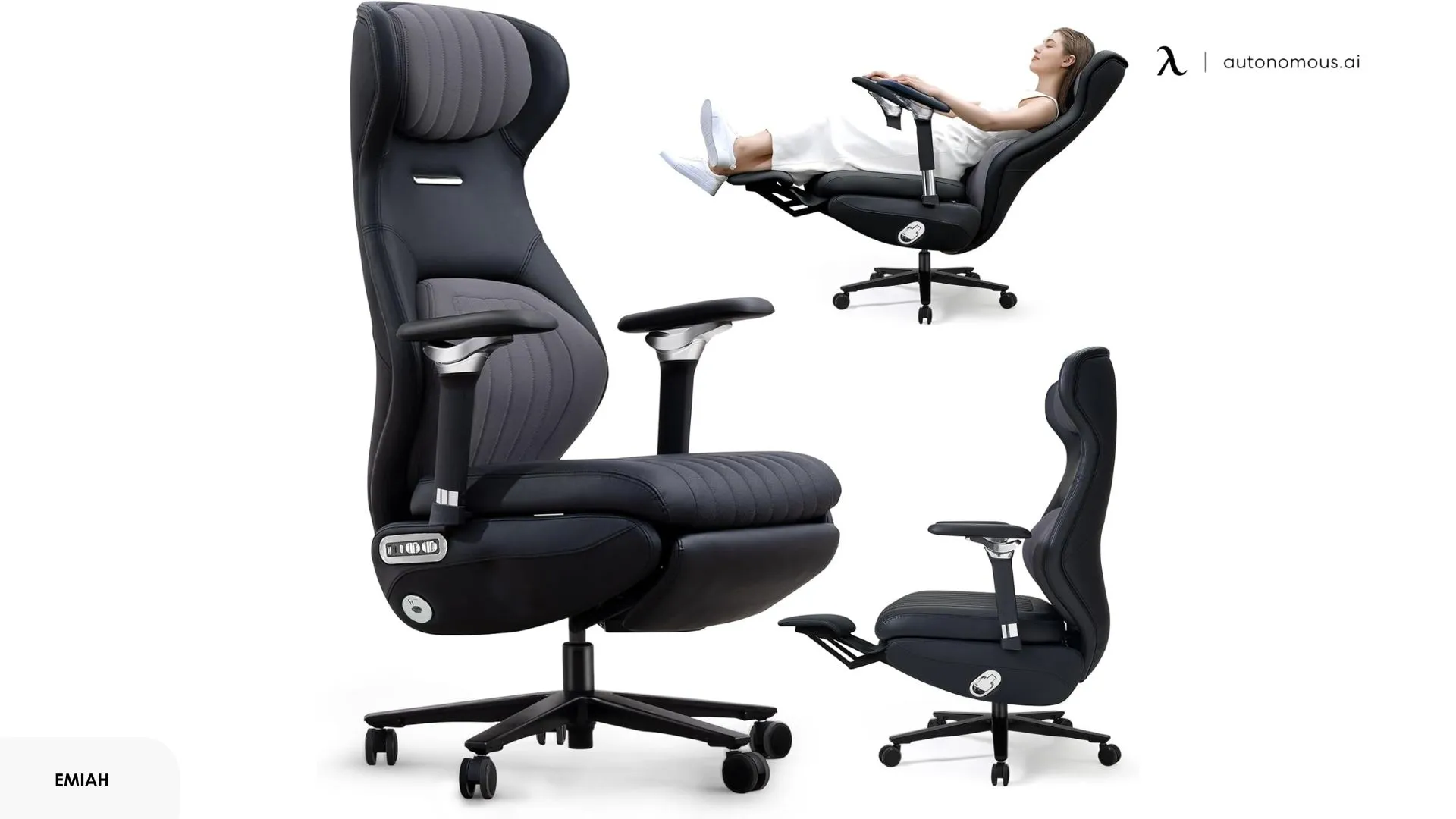 EMIAH Ergonomic Office Chair with Foot Rest
