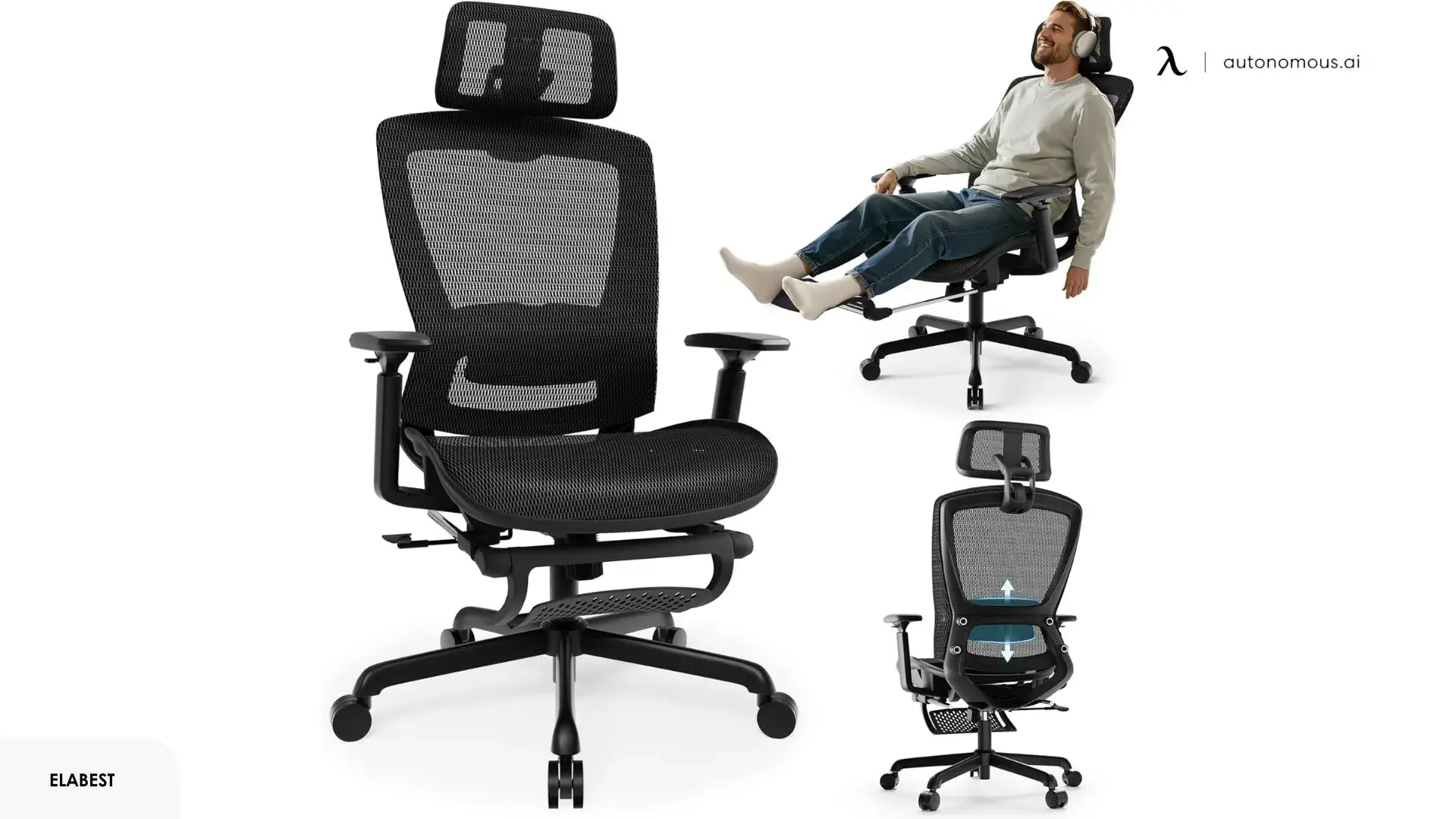 ELABEST T96E Ergonomic Mesh Office Chair