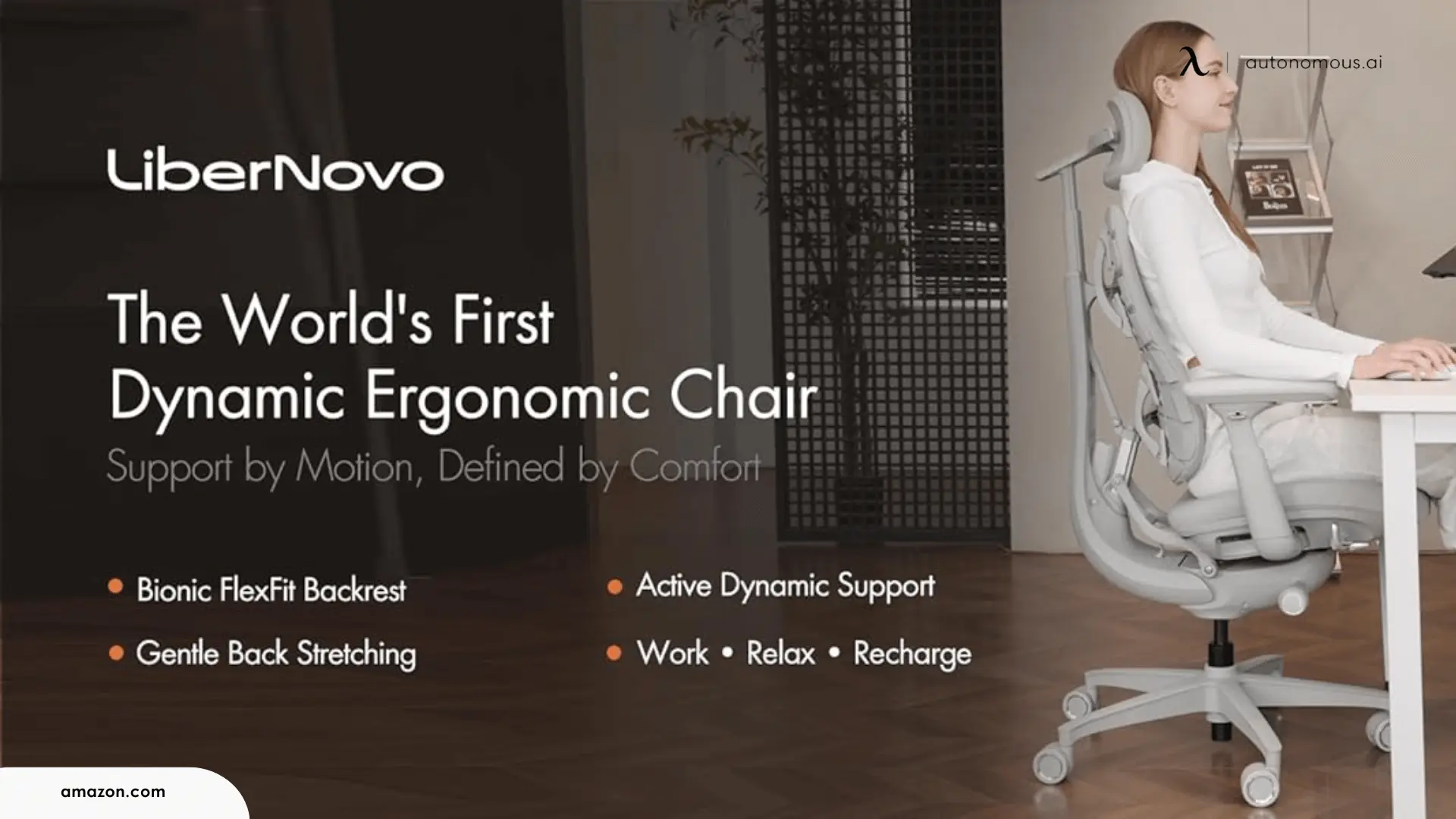 LiberNovo extends the “dynamic” concept beyond the backrest.