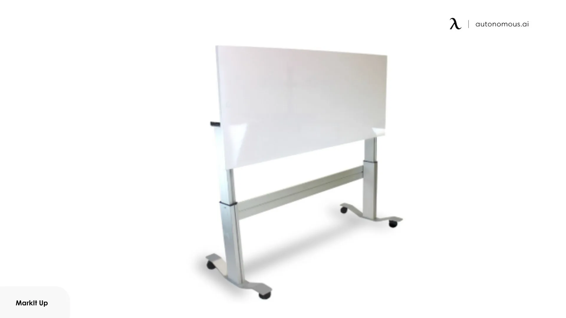 MarkIt Up Adjustable Standing Desk with Flip-Up Whiteboard
