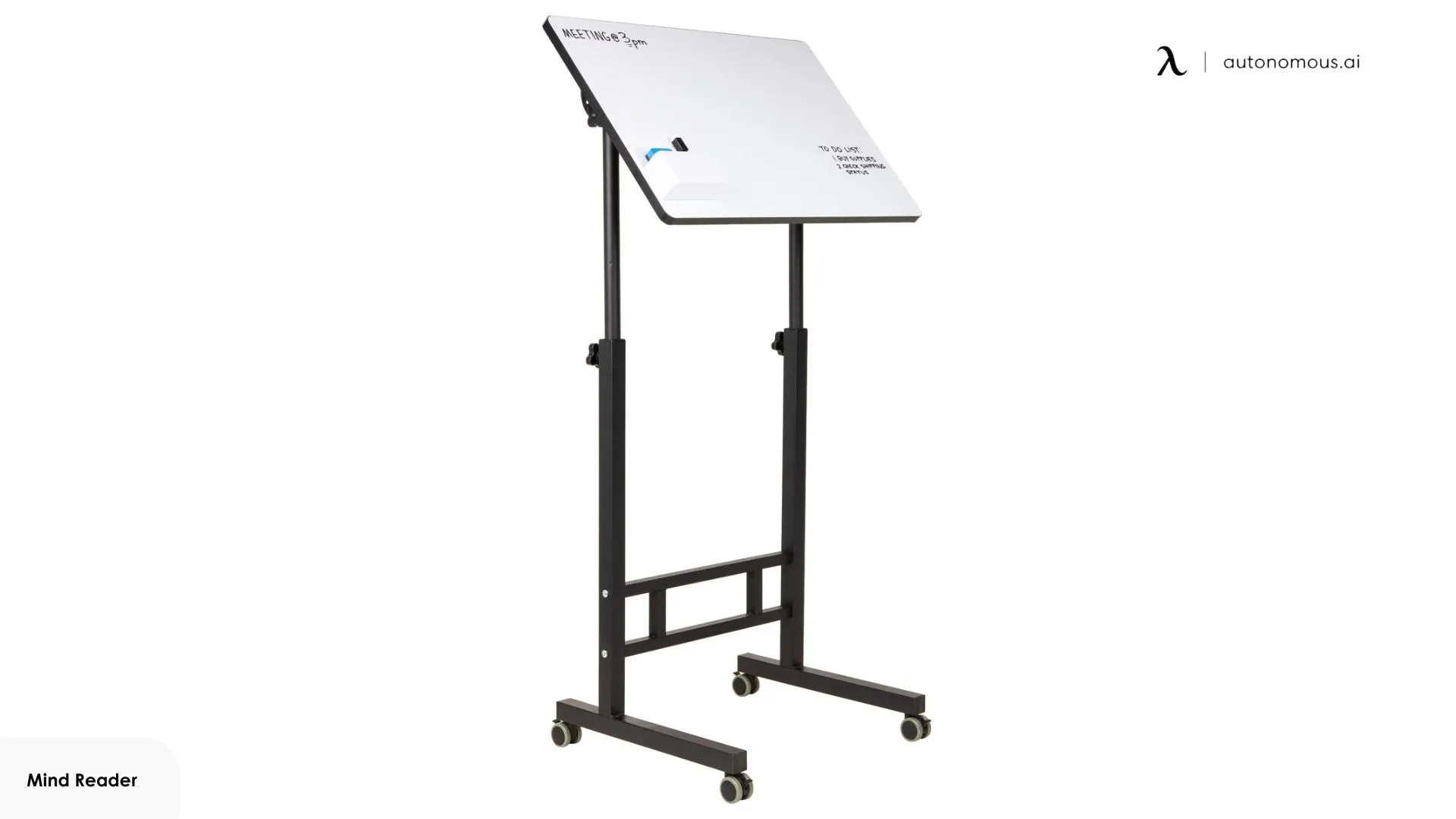 Mind Reader Standing Whiteboard Desk