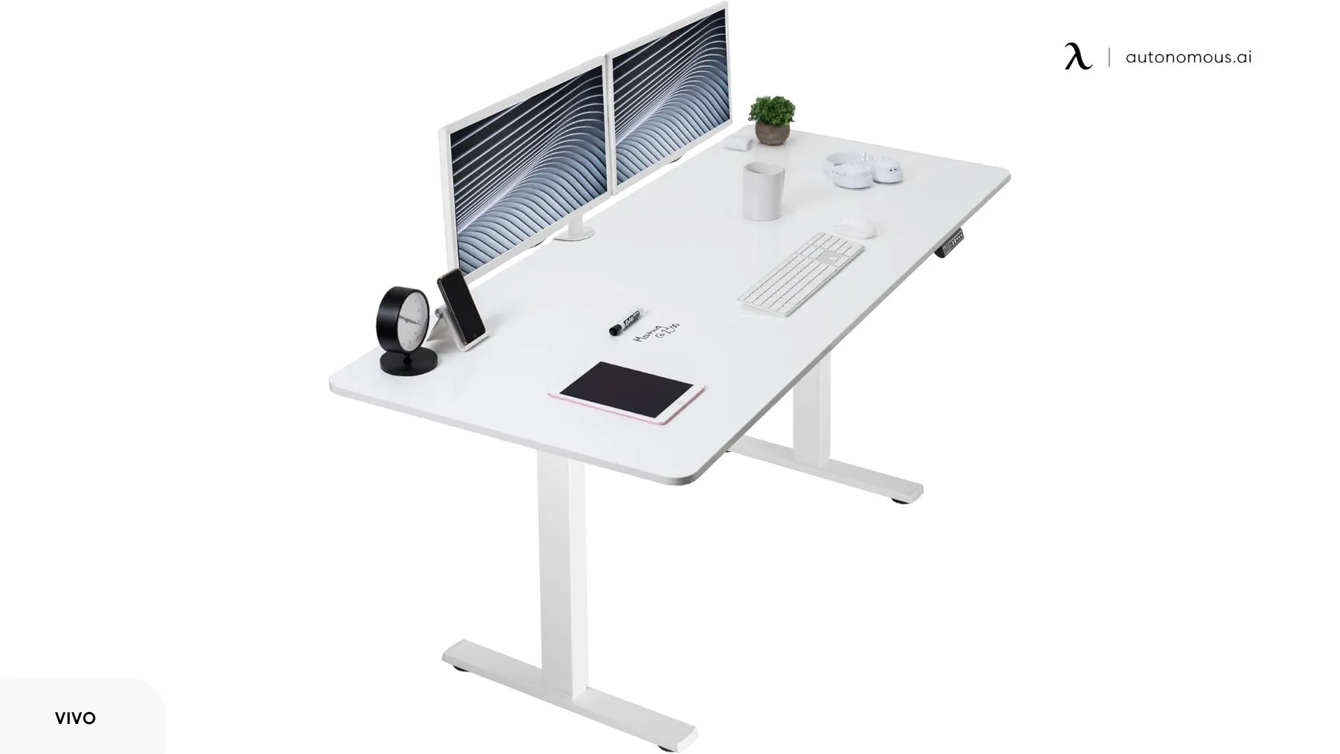 VIVO Electric Dry Erase 71 × 30 in Standing Desk