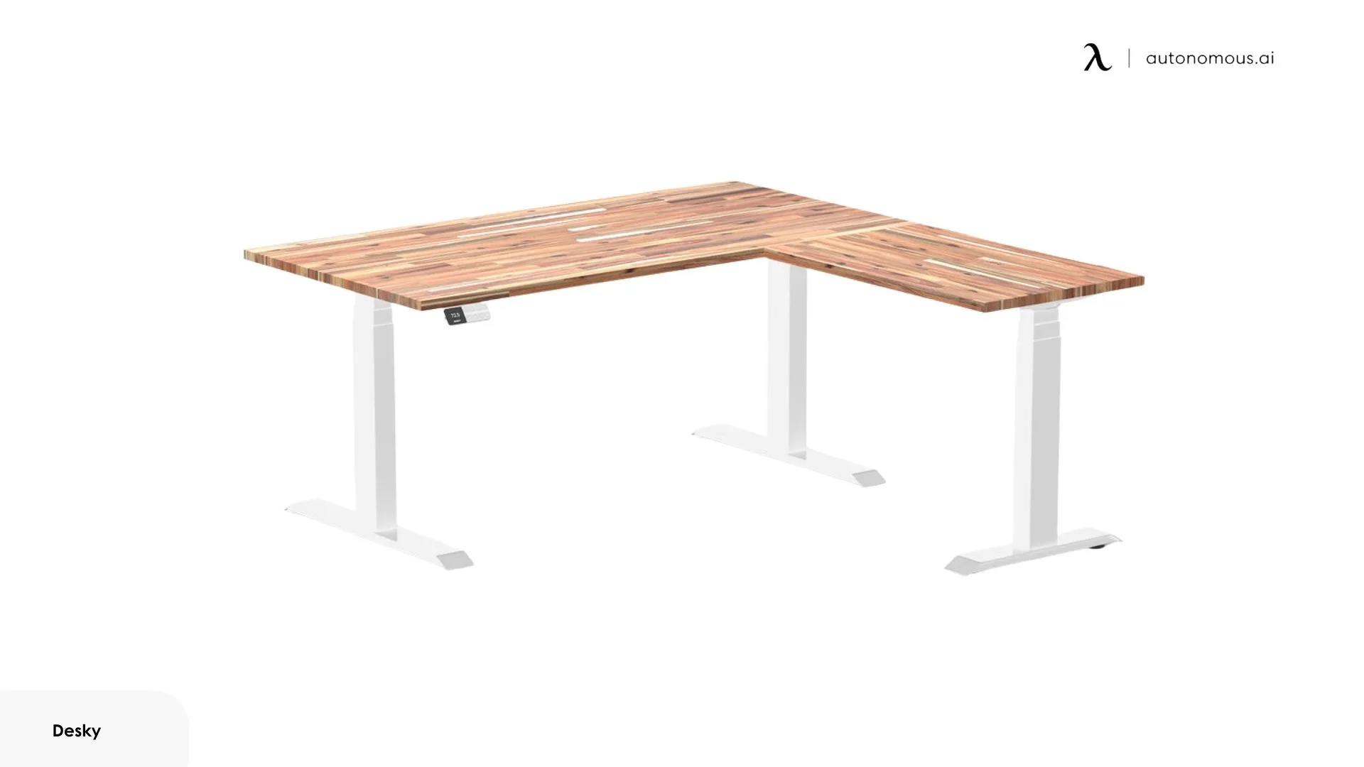 Desky Softwood L-Shape Sit Stand Desk