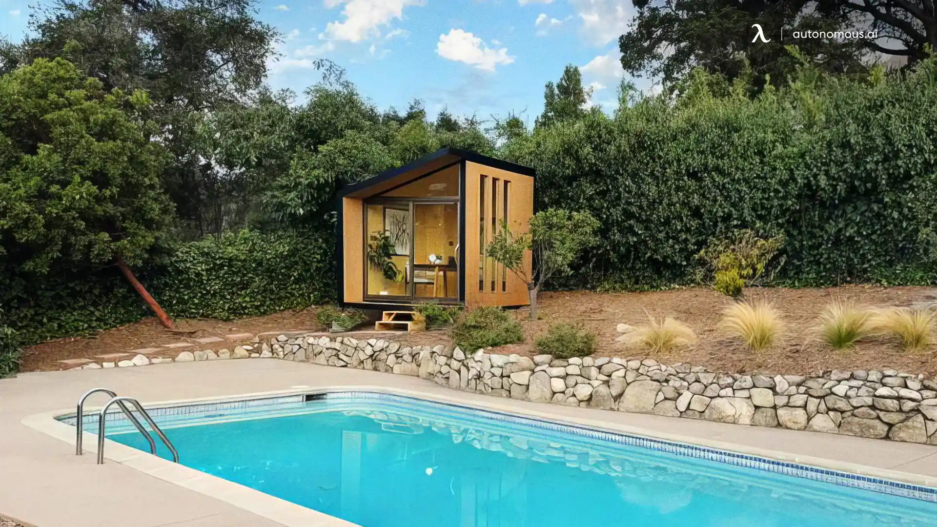 Try a Little Pool House Landscaping