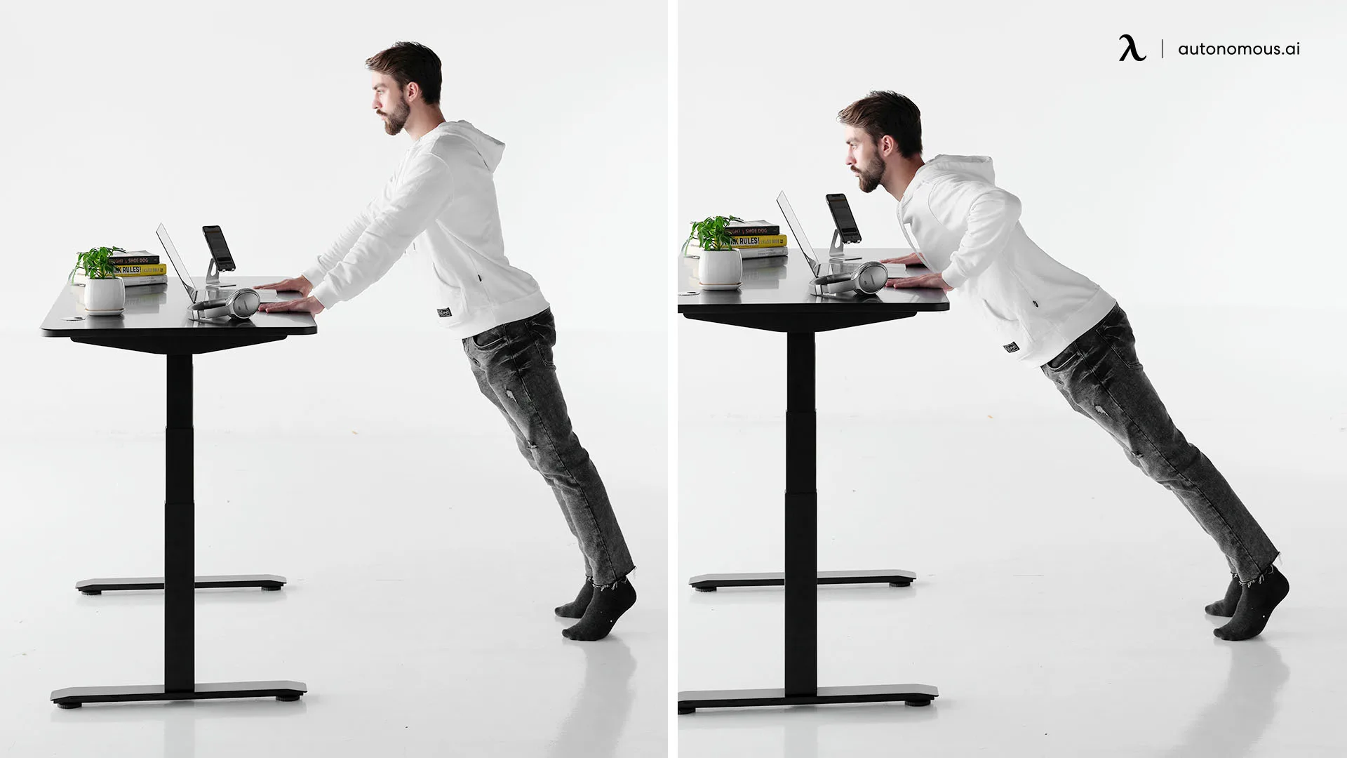 Desk Push-Ups - chair exercises