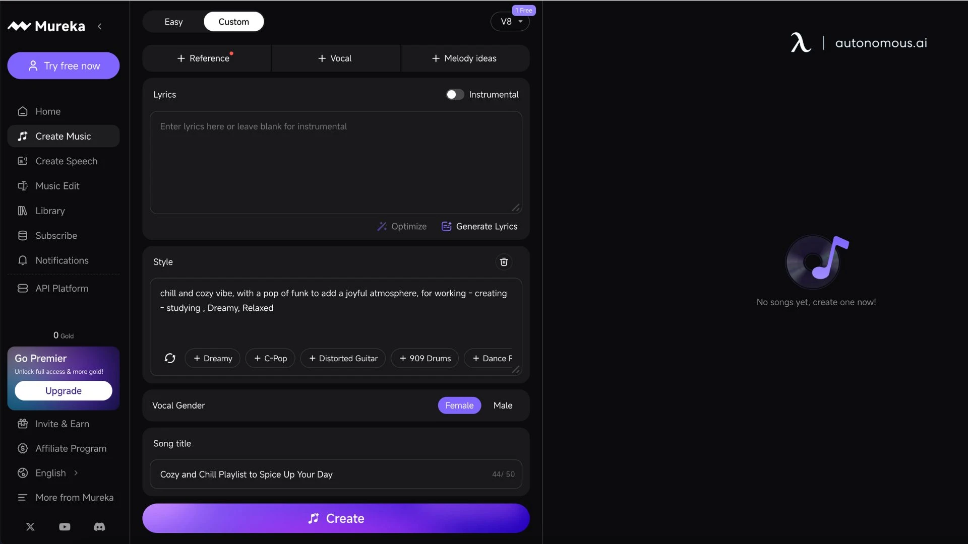 Mureka AI music generator