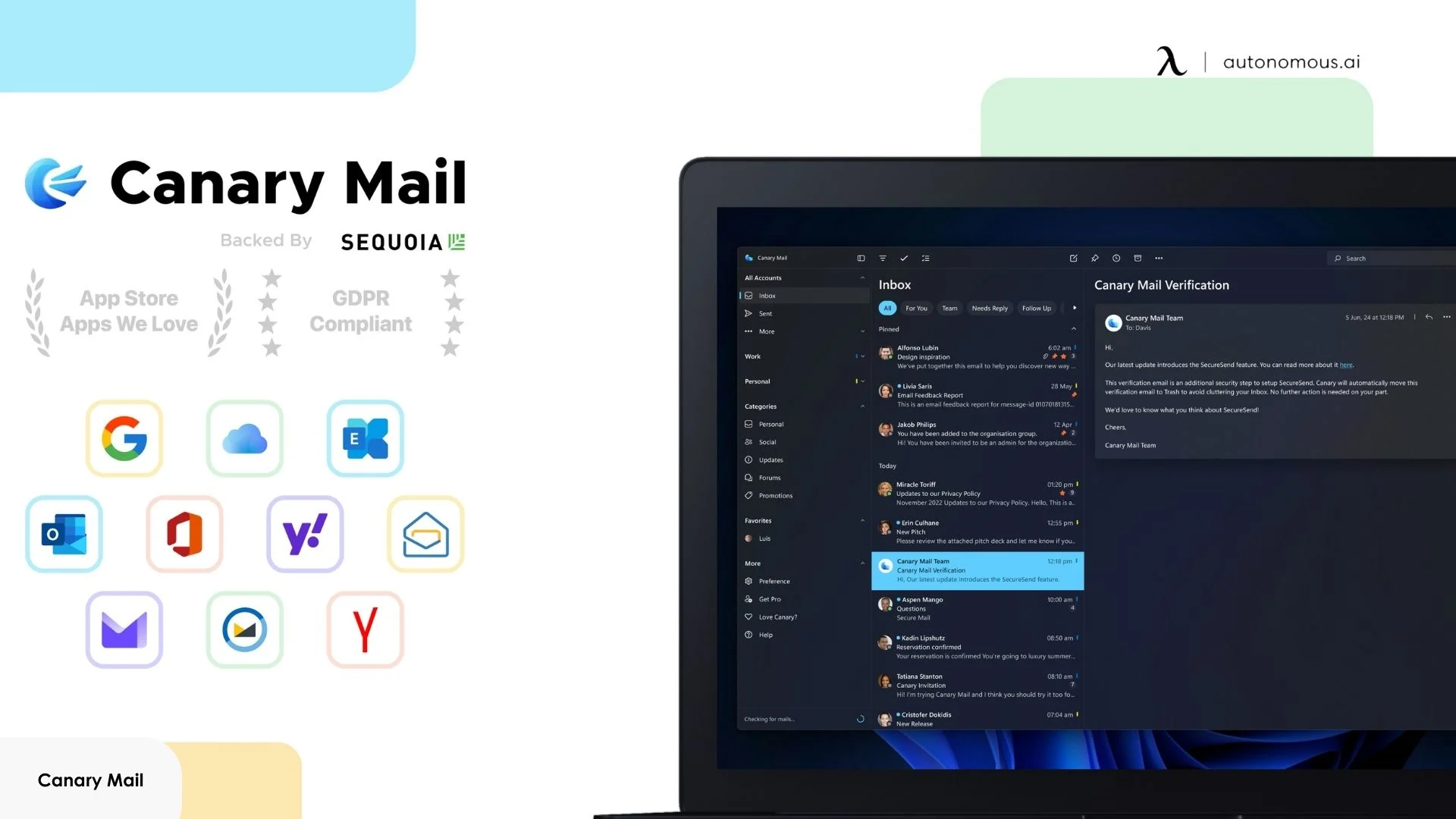 Canary Mail — AI Email Client Built Around Privacy and On-Device Processing