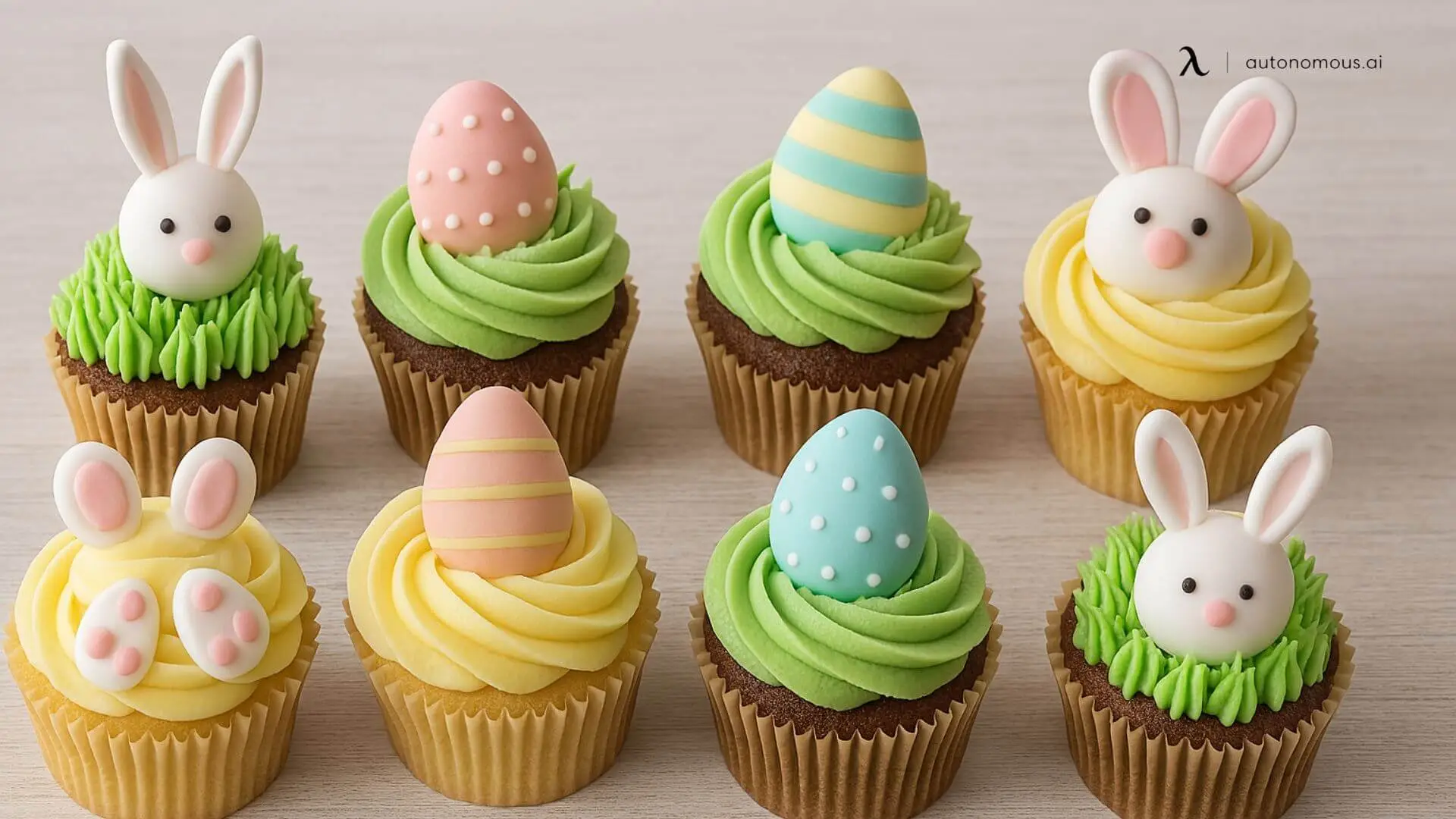 Decorated Easter Cupcakes