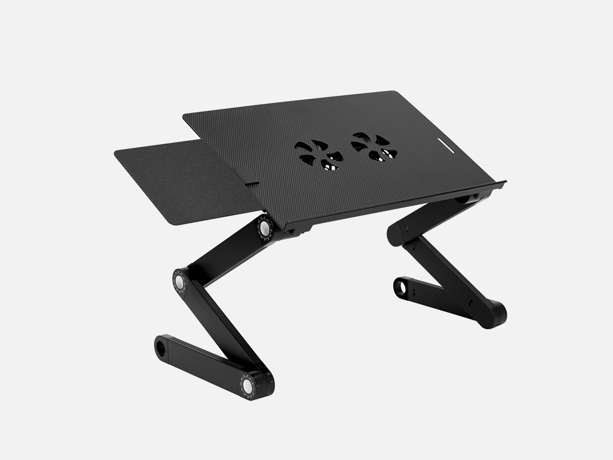 Mount-It! Laptop Tray with Cooling Fan & Mouse Pad