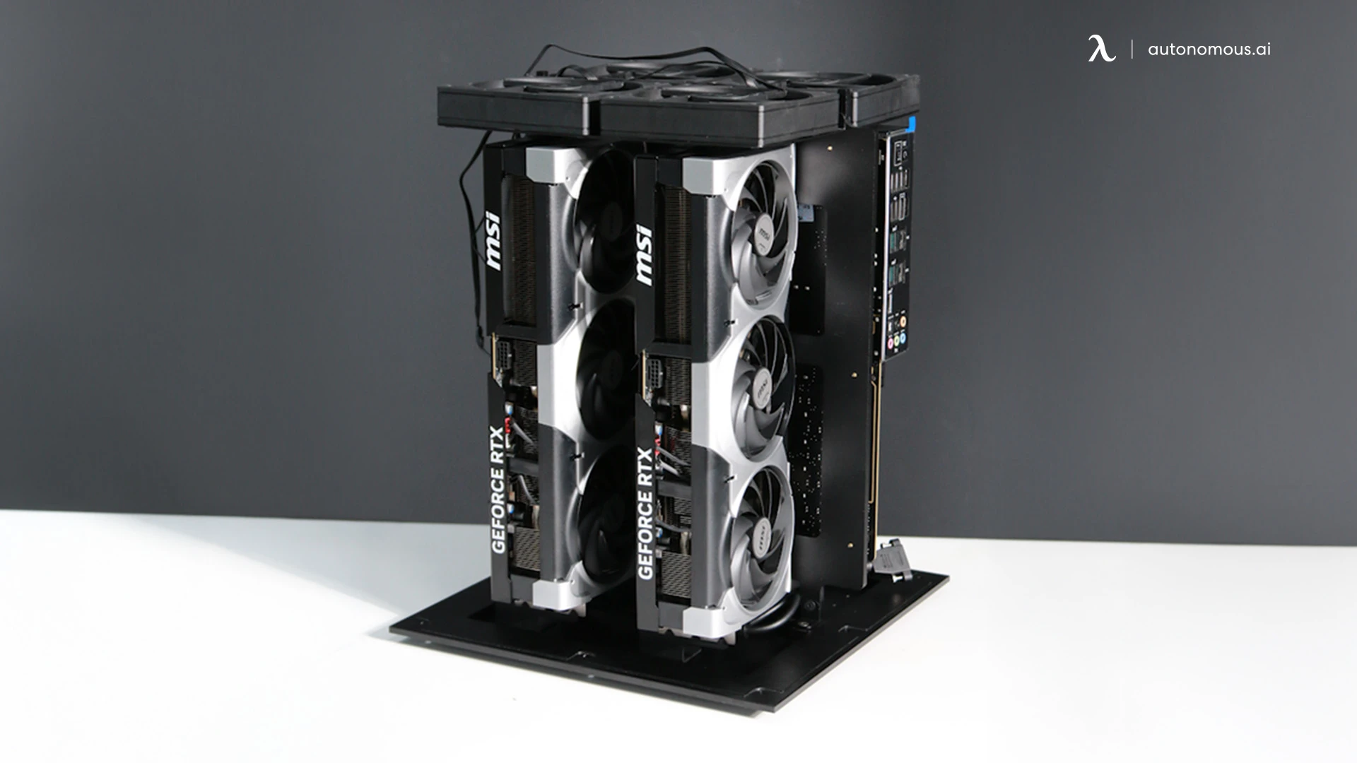 Checklist: 24-pin seated, EPS seated, GPU power seated x2, PCIe risers seated x2, all fans plugged in, no cables touching fan blades