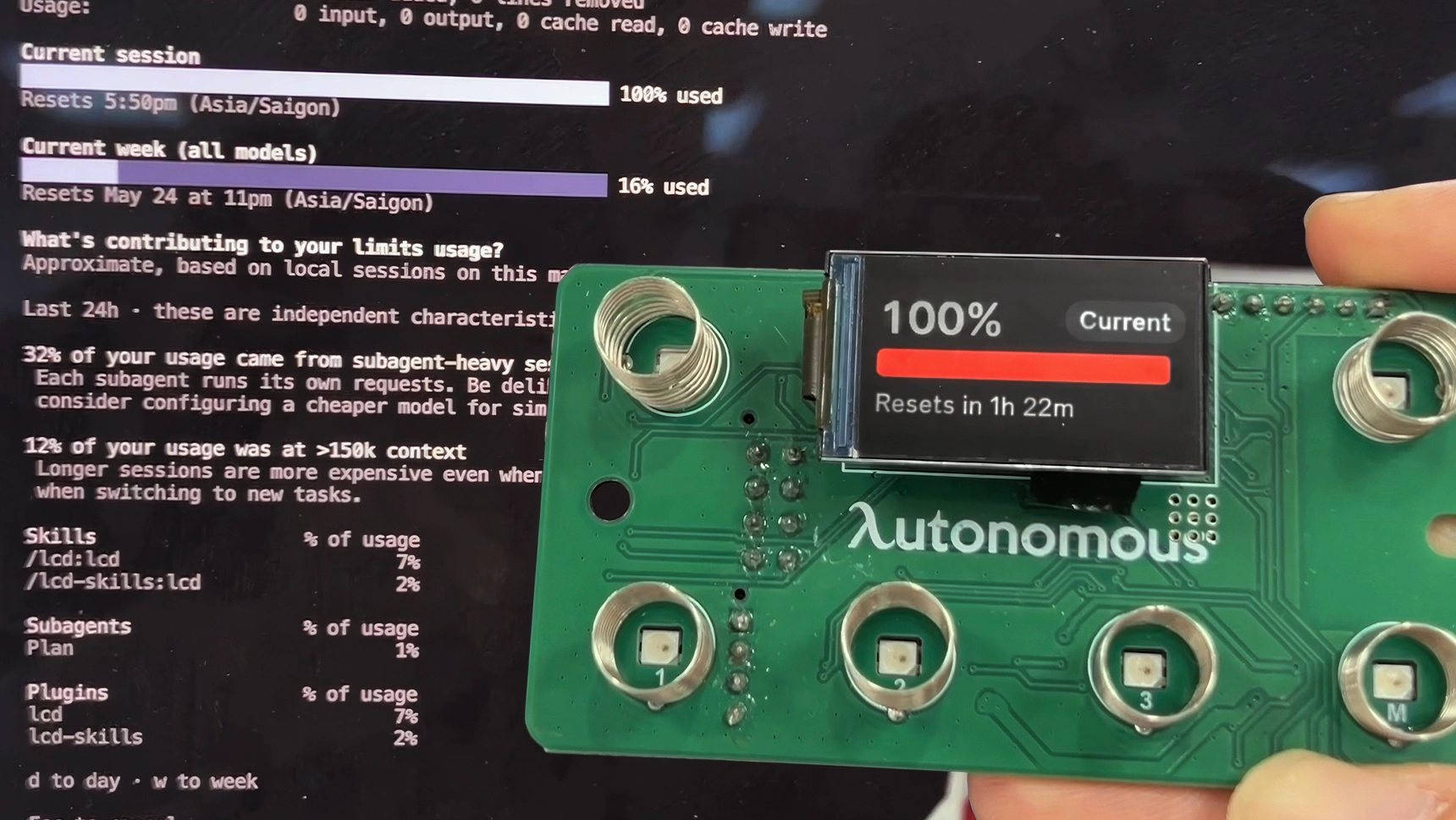VibeDesk app showing workspace score with sensor breakdown