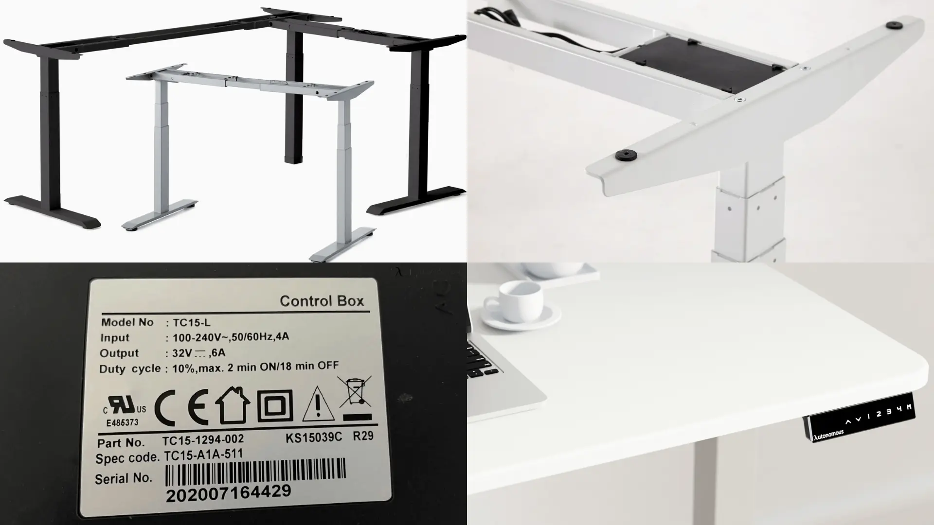 The six core standing desk parts