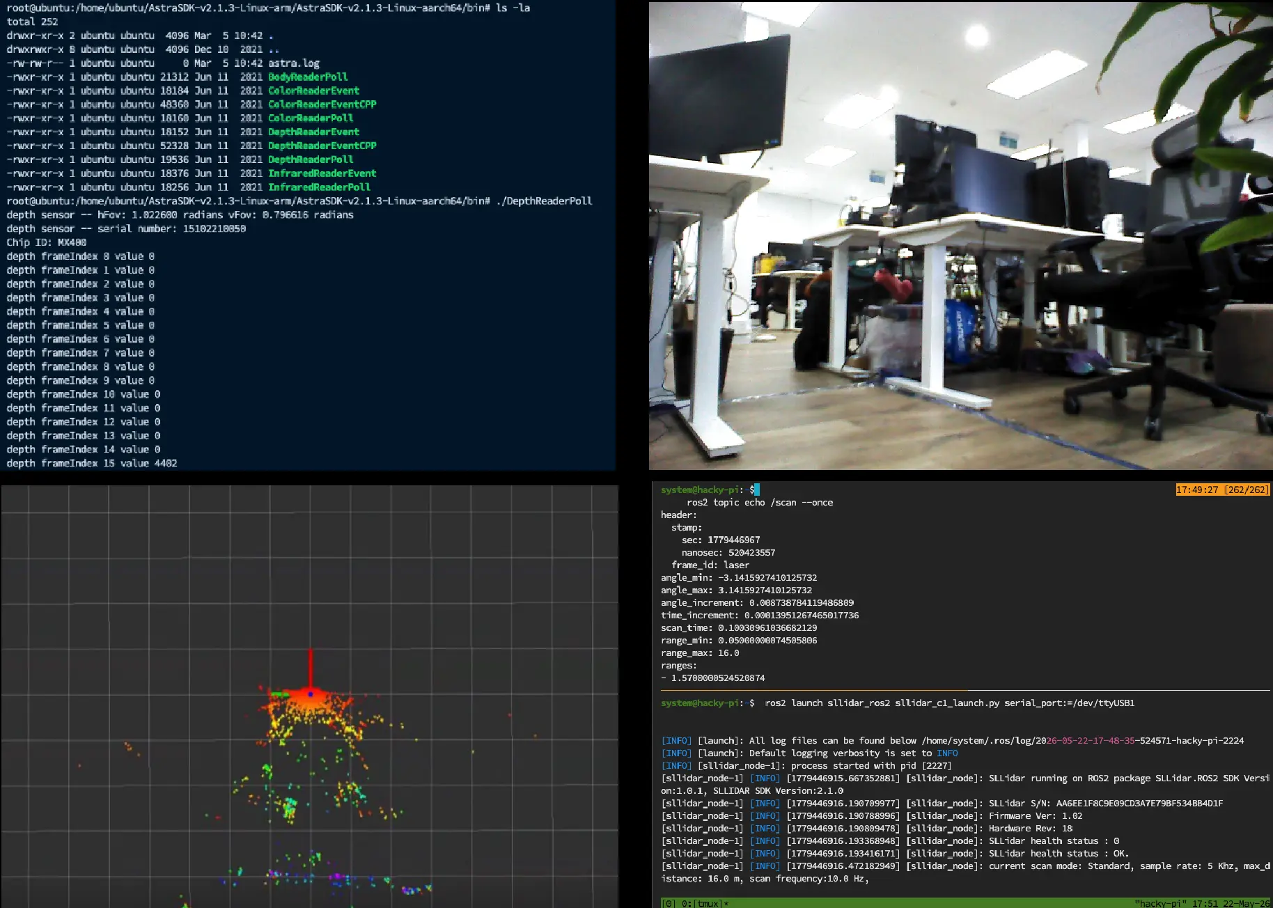 Personal AI Robot driving under keyboard teleop