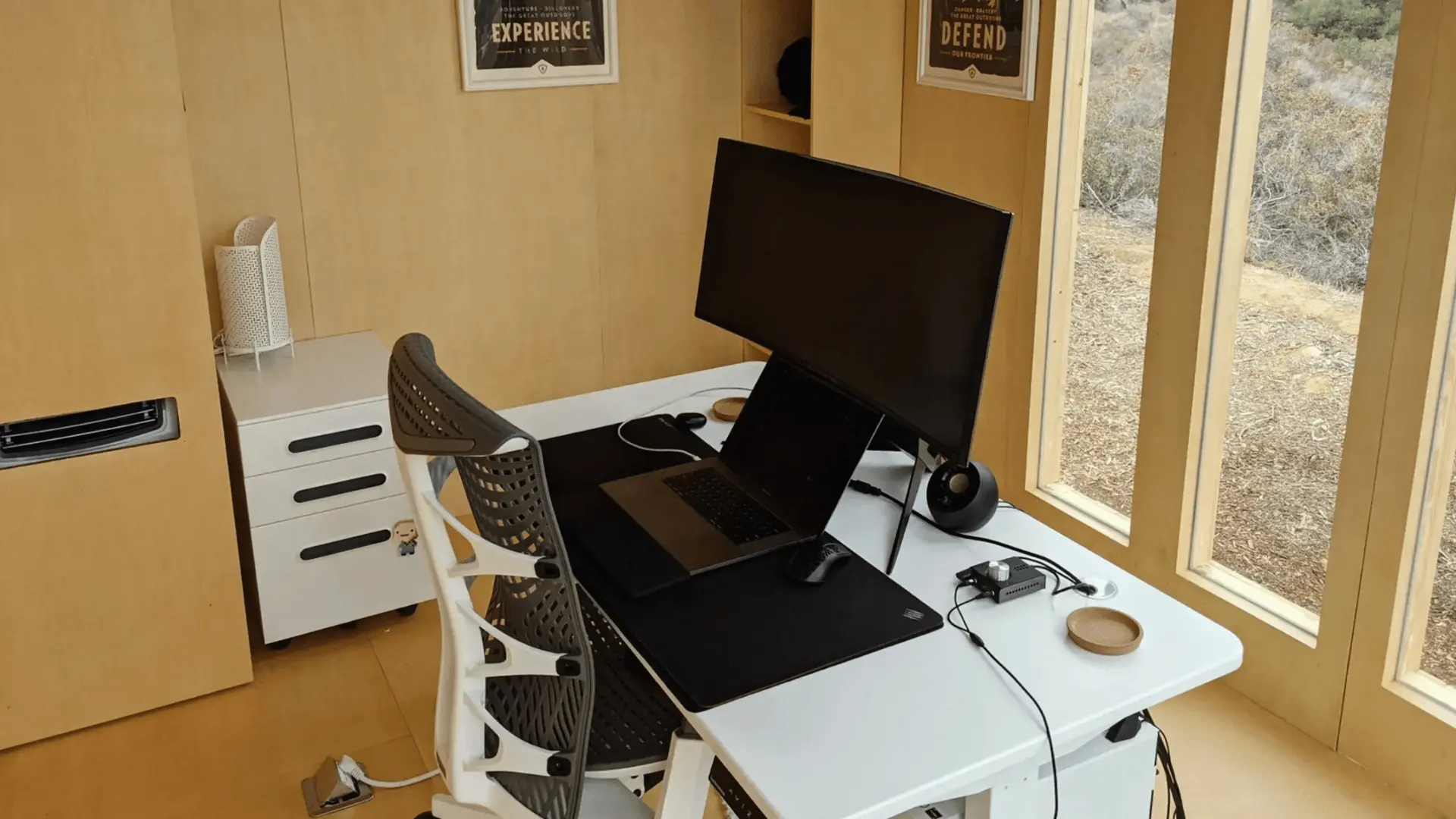 What can you run in a garden office pod?