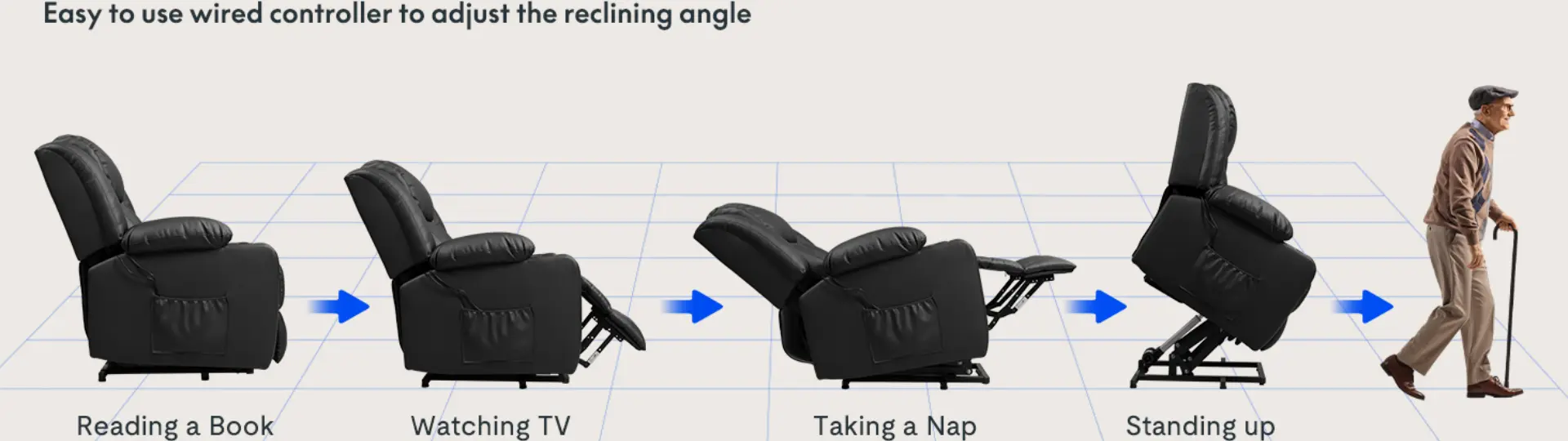 FLEXISPOT XL31 Power Lift Chair - Best Lift Chair for Elderly