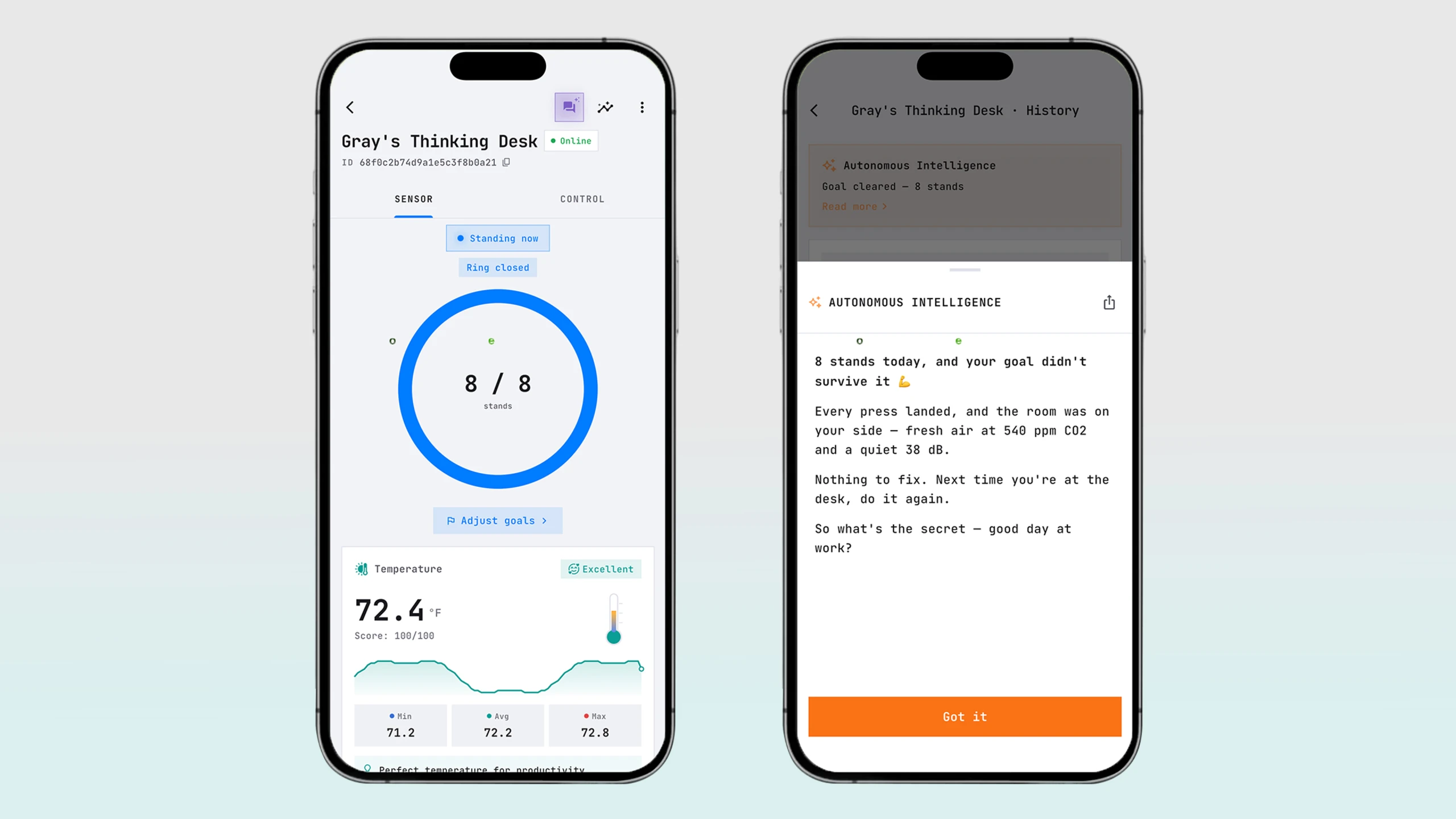 Thinking Desk app