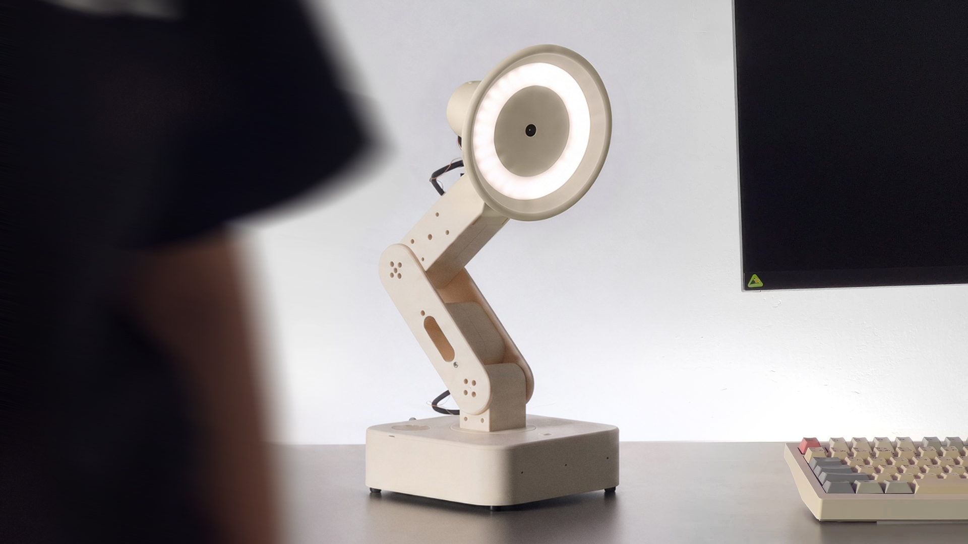 Autonomous Lamp — Autonomous Lamp is a pre-assembled desktop AI companion. It sees, moves, talks, does…