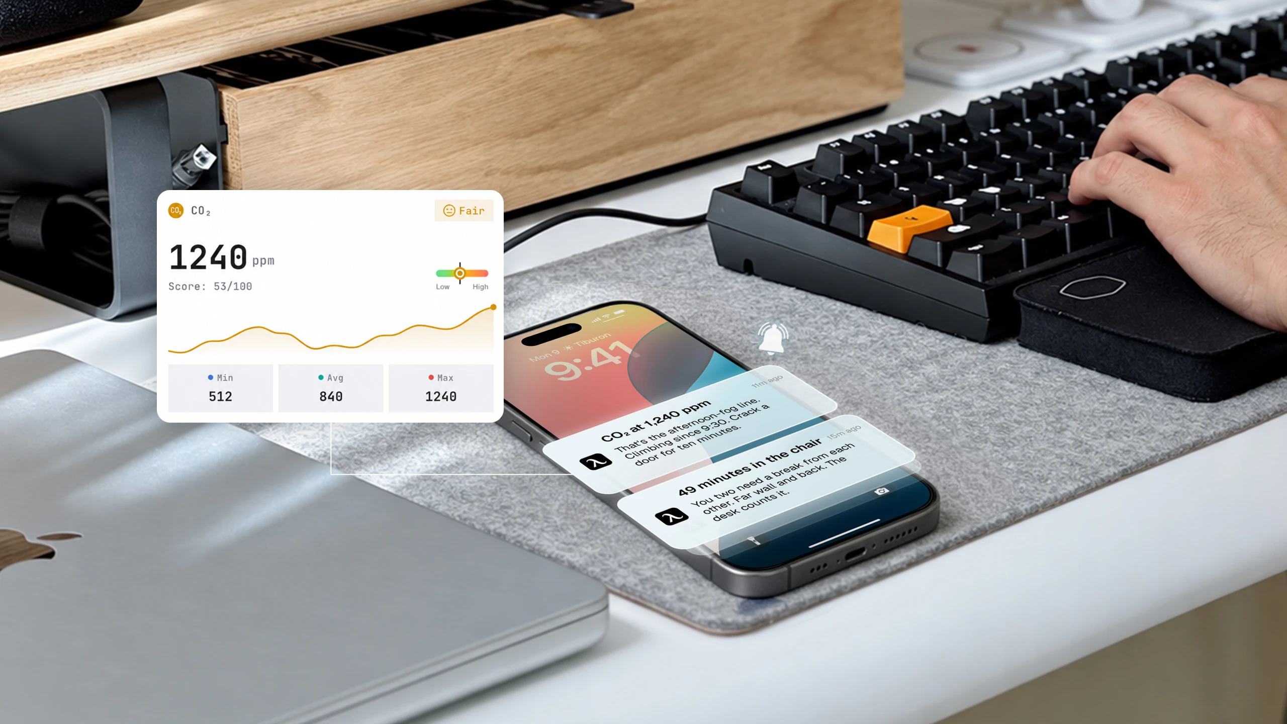 Desk Pro AI notify you about the room